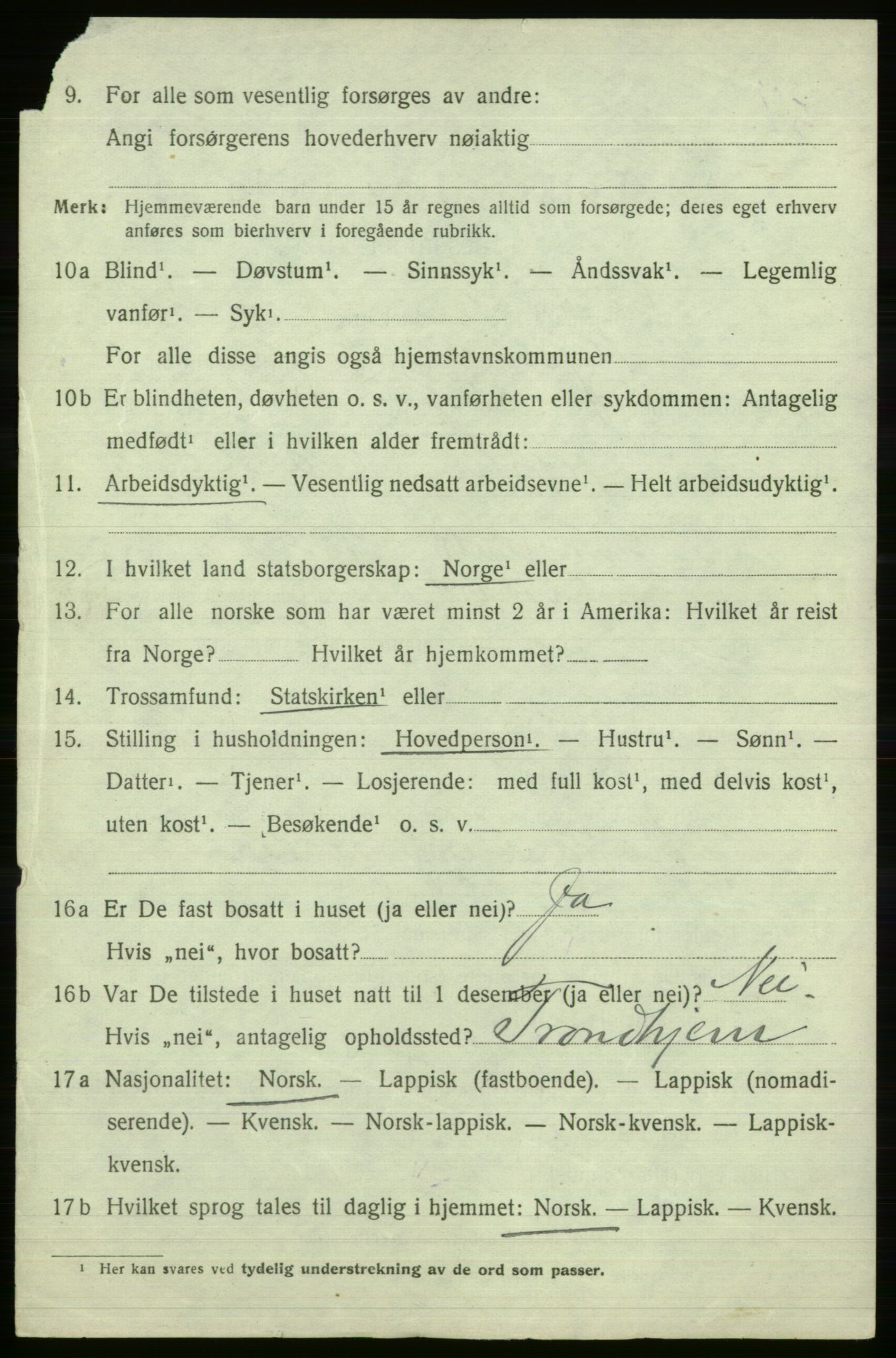 SATØ, 1920 census for Kjelvik, 1920, p. 6422