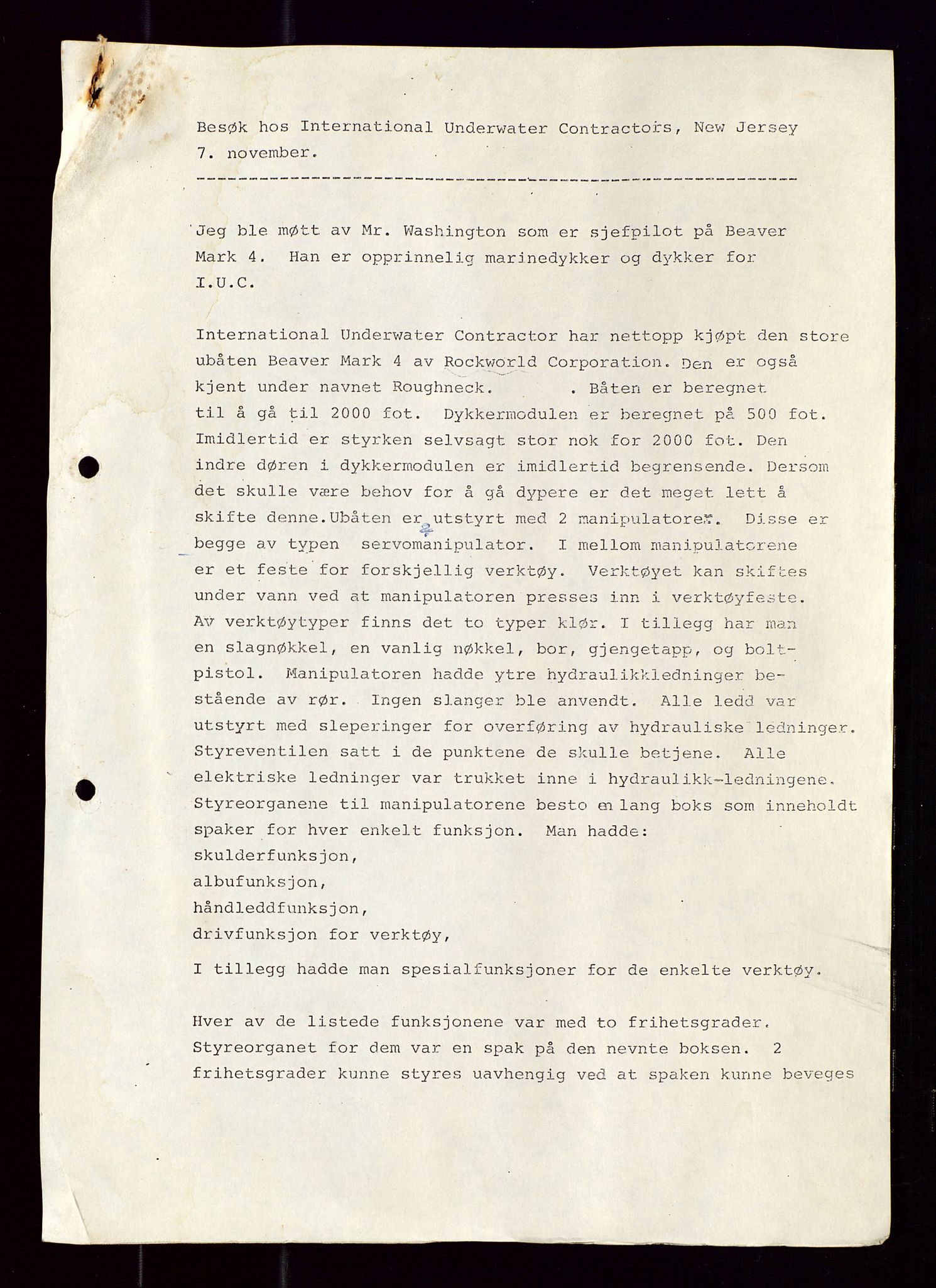 Industridepartementet, Oljekontoret, AV/SAST-A-101348/Di/L0001: DWP, møter juni - november, komiteemøter nr. 19 - 26, 1973-1974, p. 346