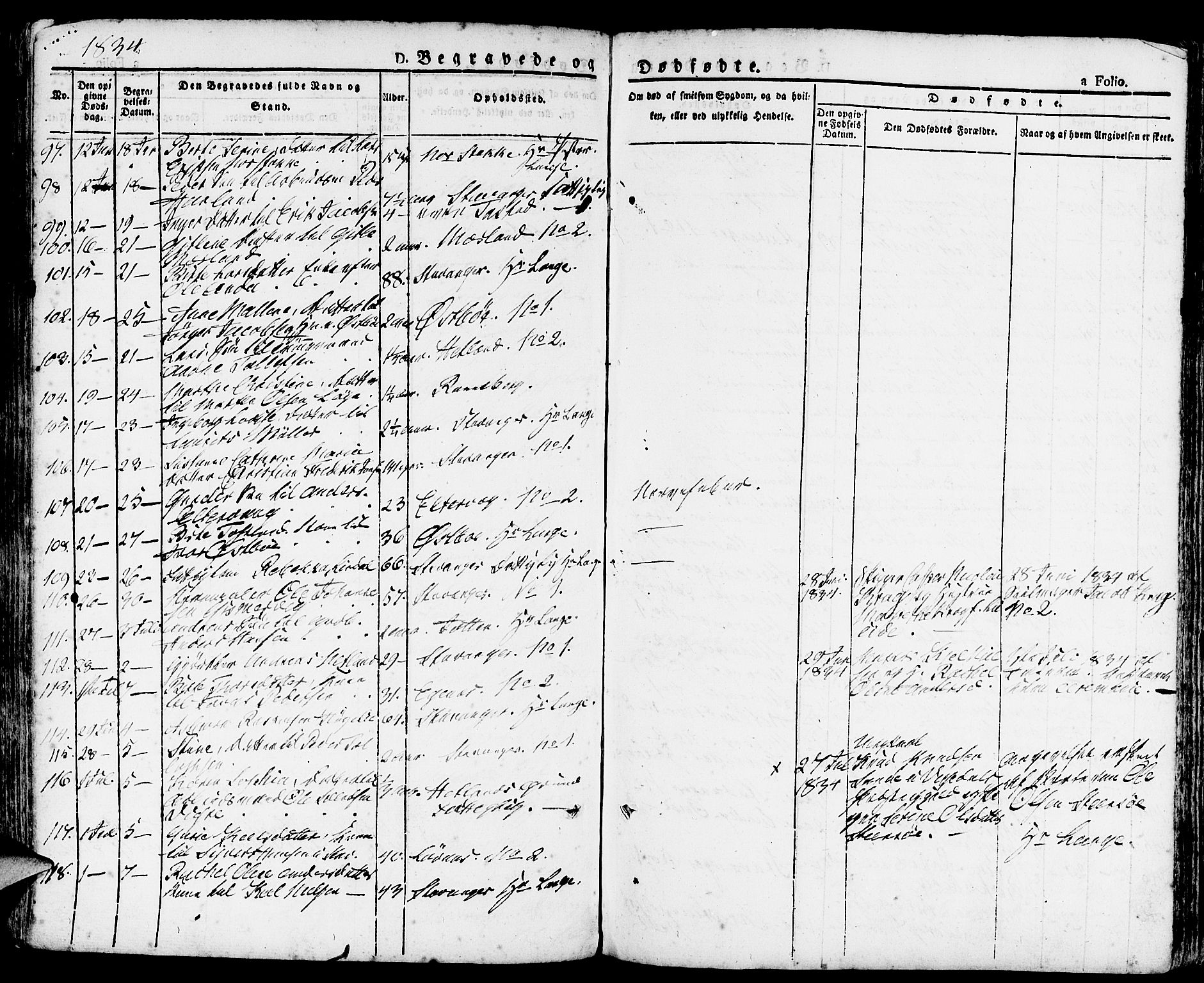 Domkirken sokneprestkontor, AV/SAST-A-101812/001/30/30BA/L0011: Parish register (official) no. A 11, 1832-1856