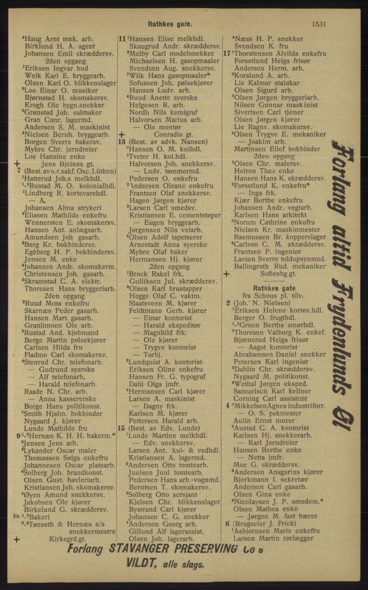 Kristiania/Oslo adressebok, PUBL/-, 1913, p. 1487