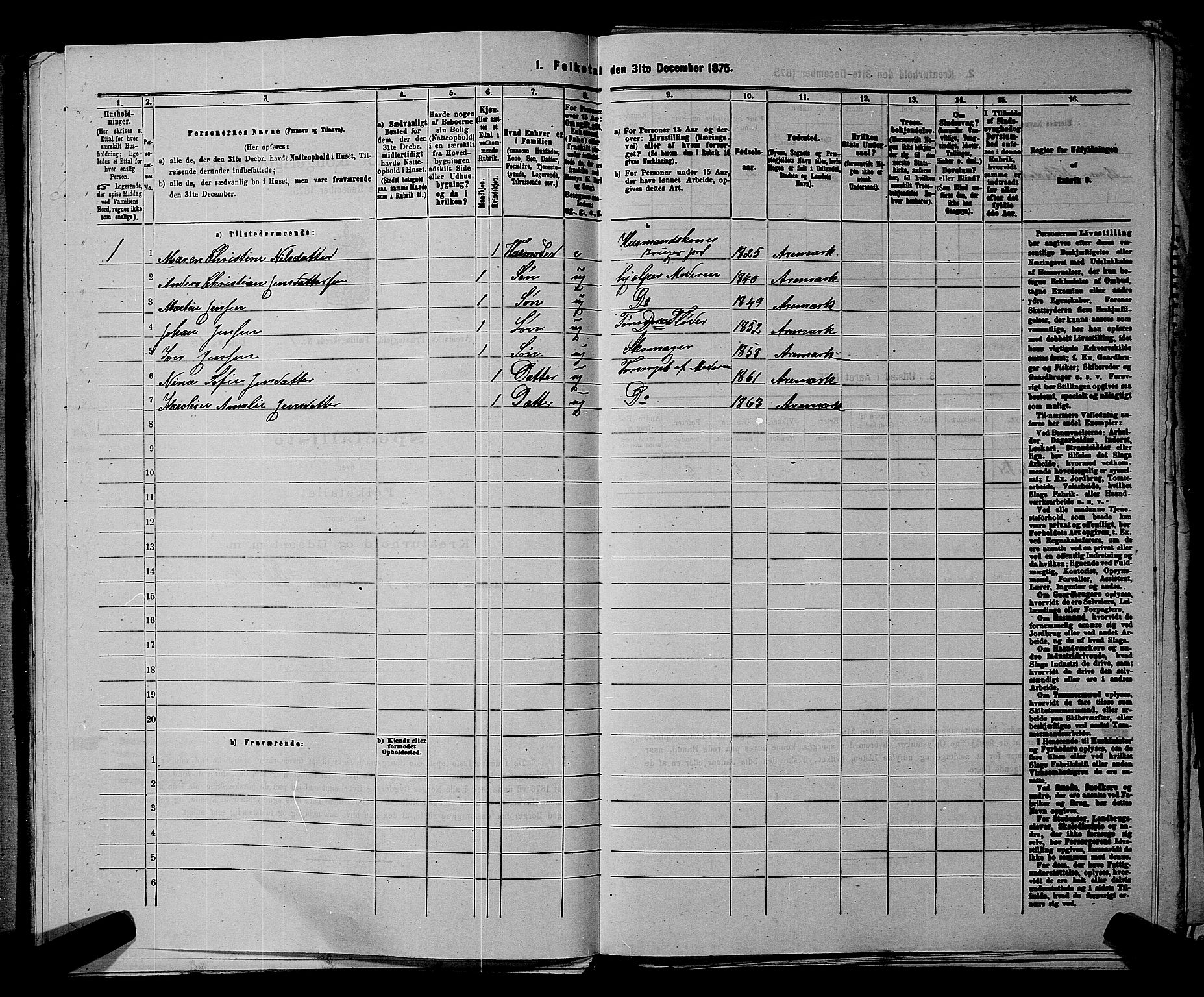 RA, 1875 census for 0118P Aremark, 1875, p. 69