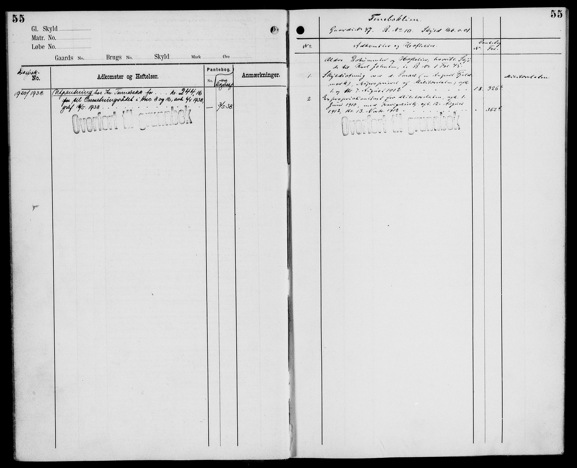 Midhordland sorenskriveri, AV/SAB-A-3001/1/G/Ga/Gab/L0110: Mortgage register no. II.A.b.110, p. 55