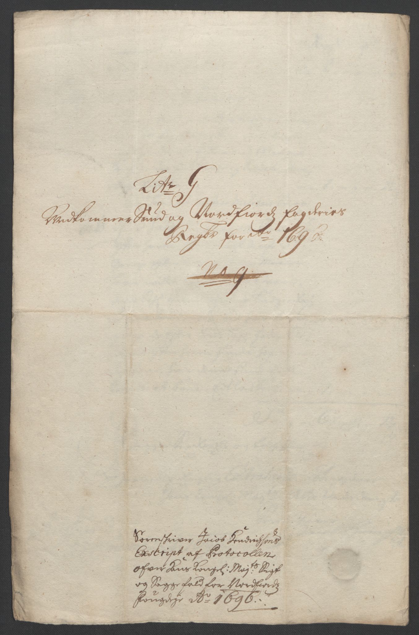 Rentekammeret inntil 1814, Reviderte regnskaper, Fogderegnskap, RA/EA-4092/R53/L3422: Fogderegnskap Sunn- og Nordfjord, 1695-1696, p. 378