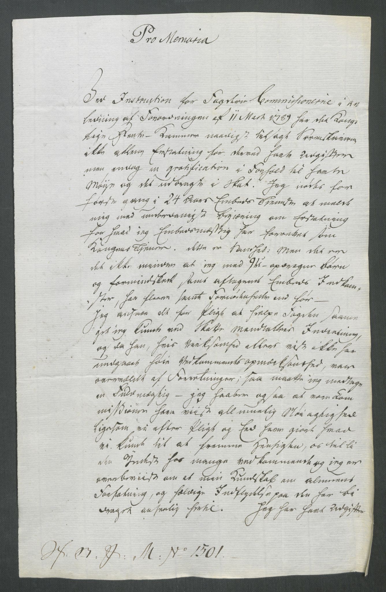 Rentekammeret inntil 1814, Reviderte regnskaper, Mindre regnskaper, AV/RA-EA-4068/Rf/Rfe/L0064: Diverse dokumenter, 1789-1795, p. 8