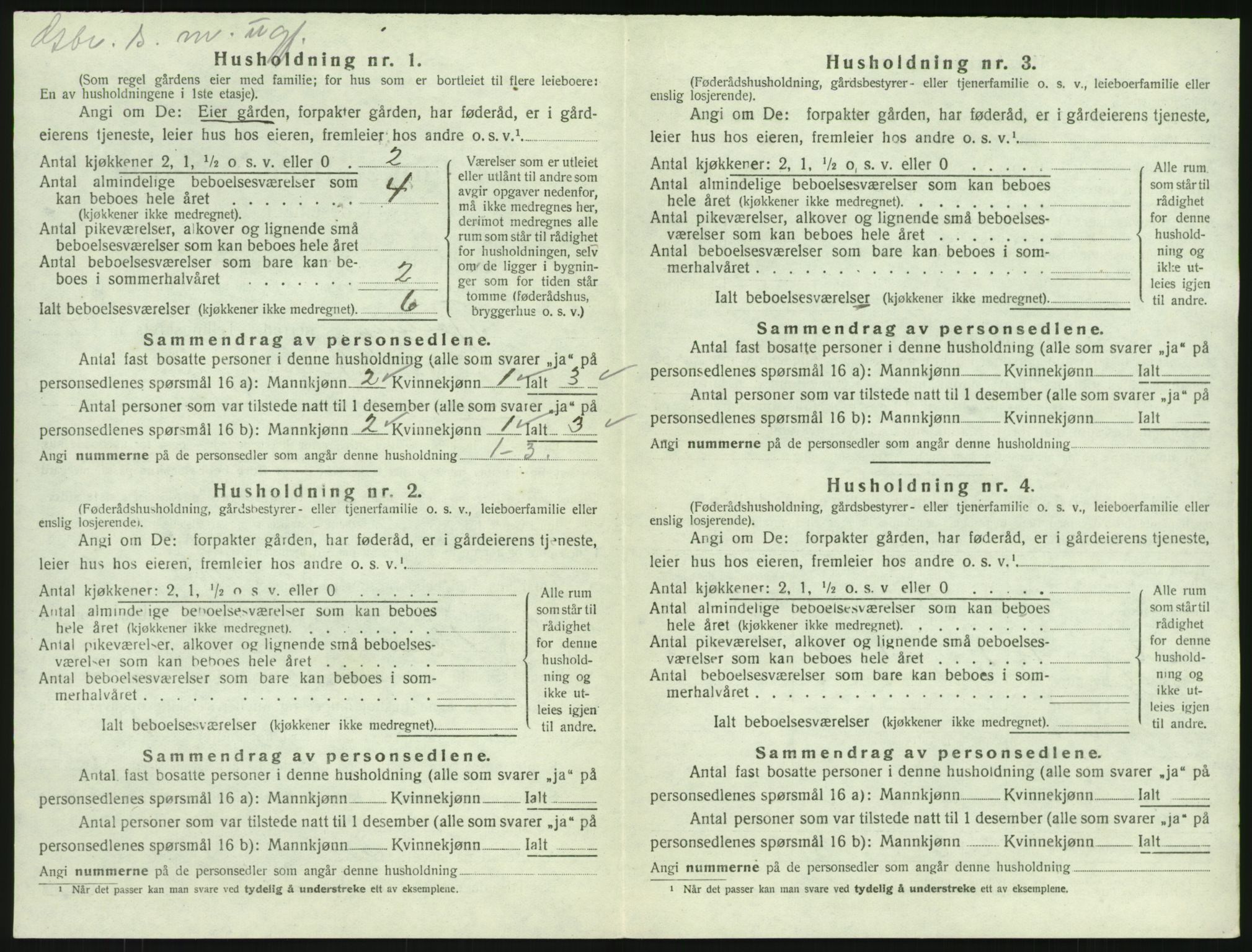 SAKO, 1920 census for Tjølling, 1920, p. 1178