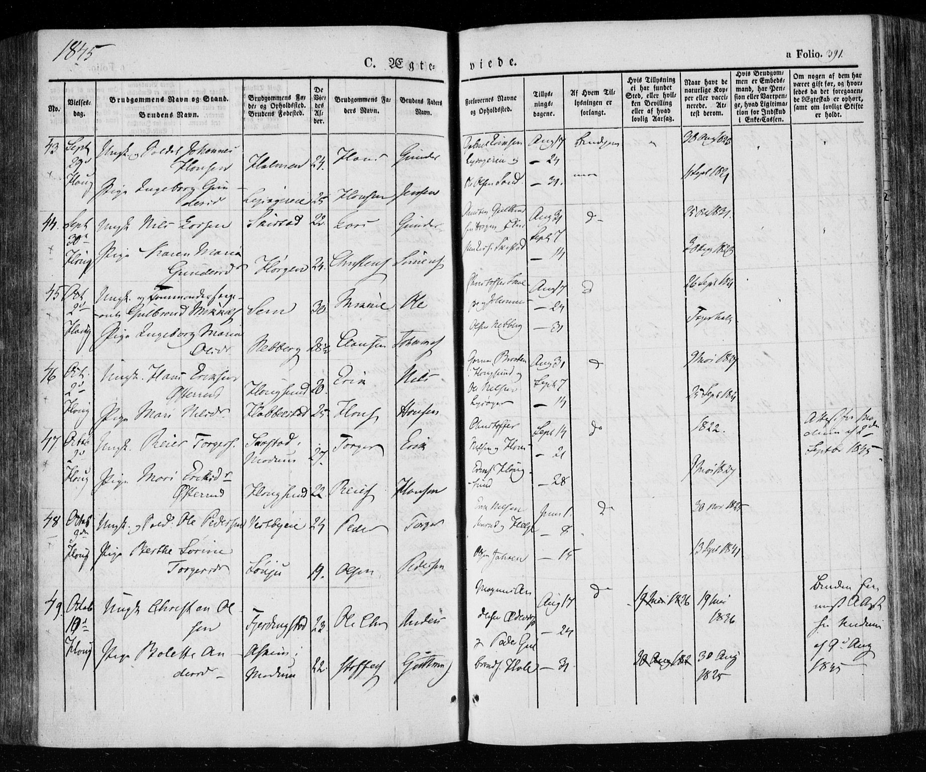 Eiker kirkebøker, AV/SAKO-A-4/F/Fa/L0013a: Parish register (official) no. I 13A, 1832-1845, p. 391