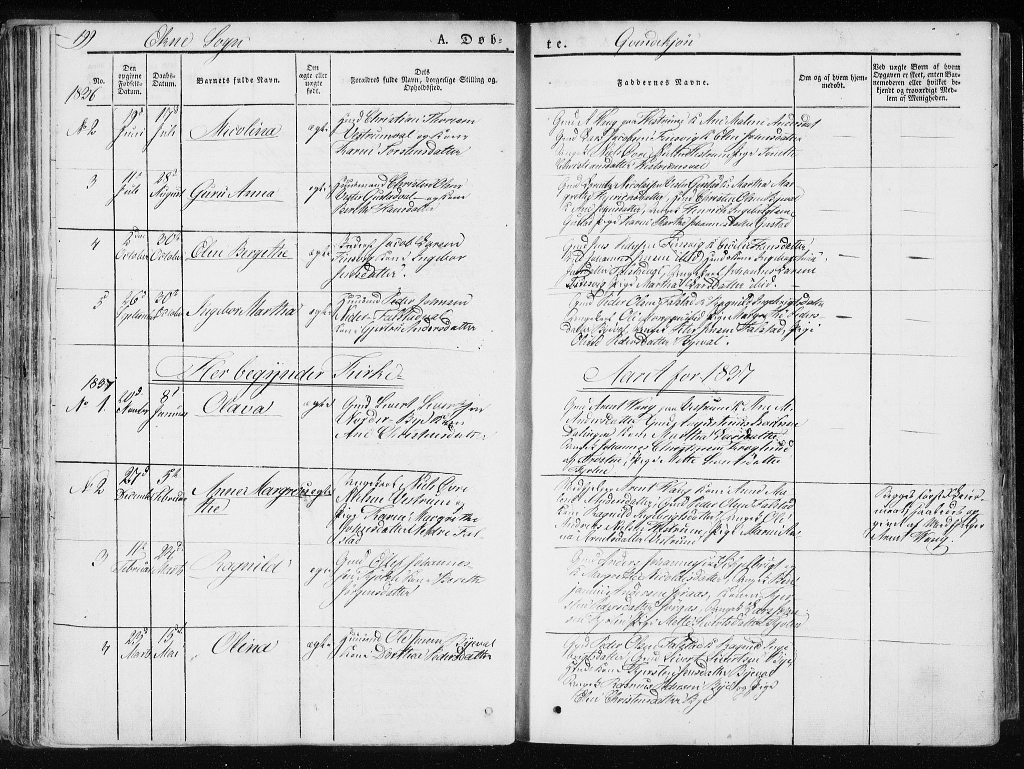 Ministerialprotokoller, klokkerbøker og fødselsregistre - Nord-Trøndelag, SAT/A-1458/717/L0154: Parish register (official) no. 717A06 /2, 1836-1849, p. 199