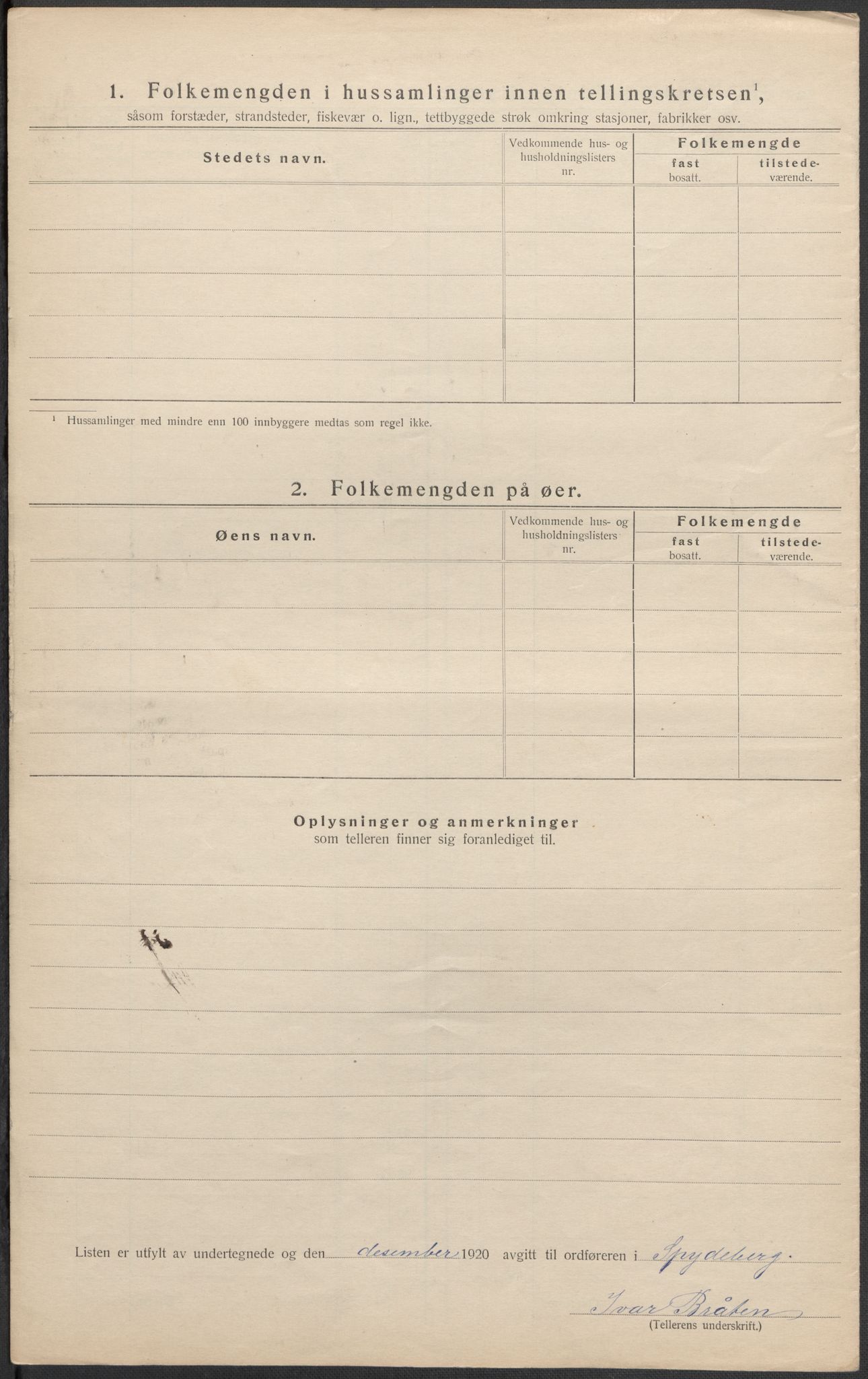 SAO, 1920 census for Spydeberg, 1920, p. 33