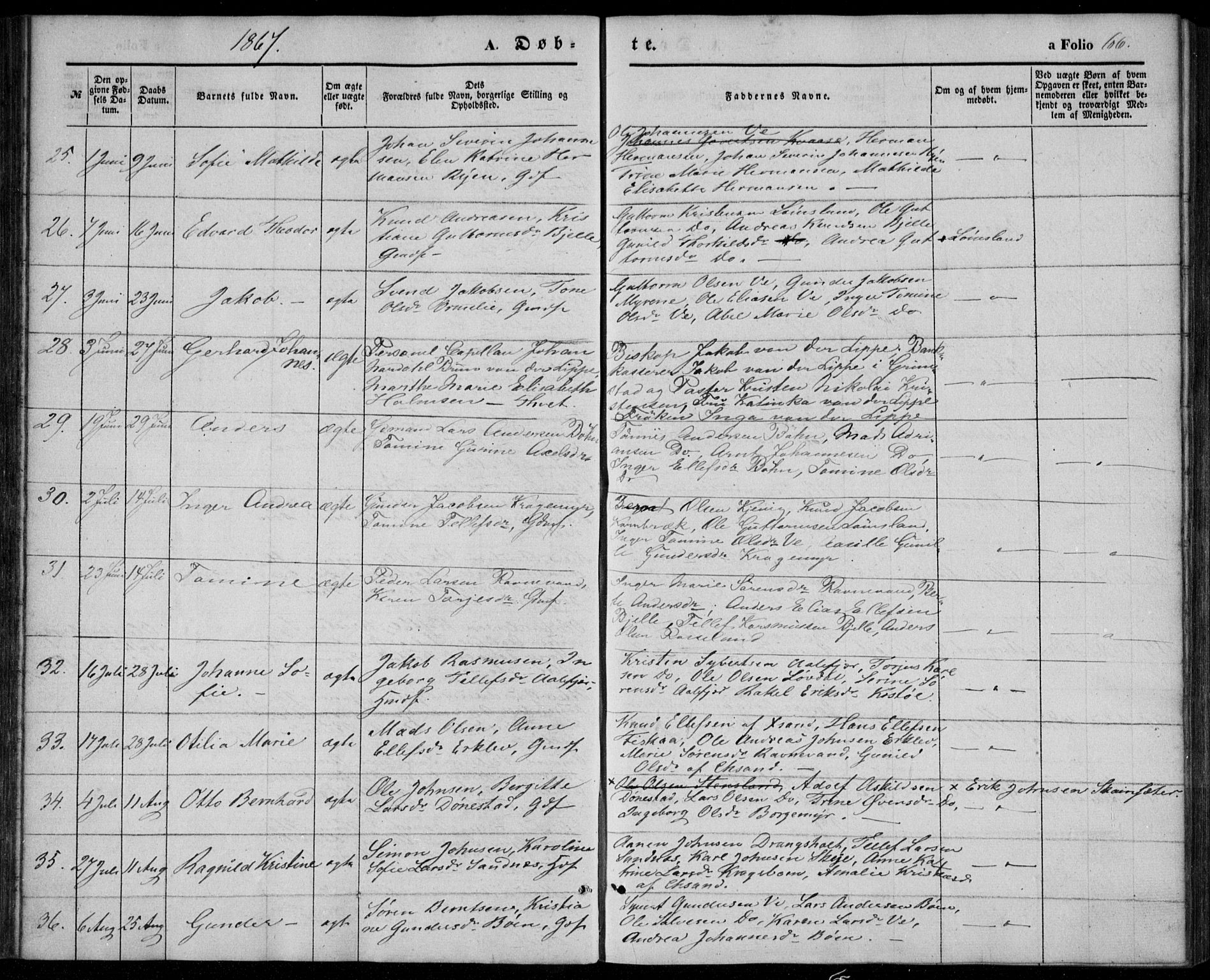 Tveit sokneprestkontor, AV/SAK-1111-0043/F/Fa/L0005: Parish register (official) no. A 5, 1853-1871, p. 66