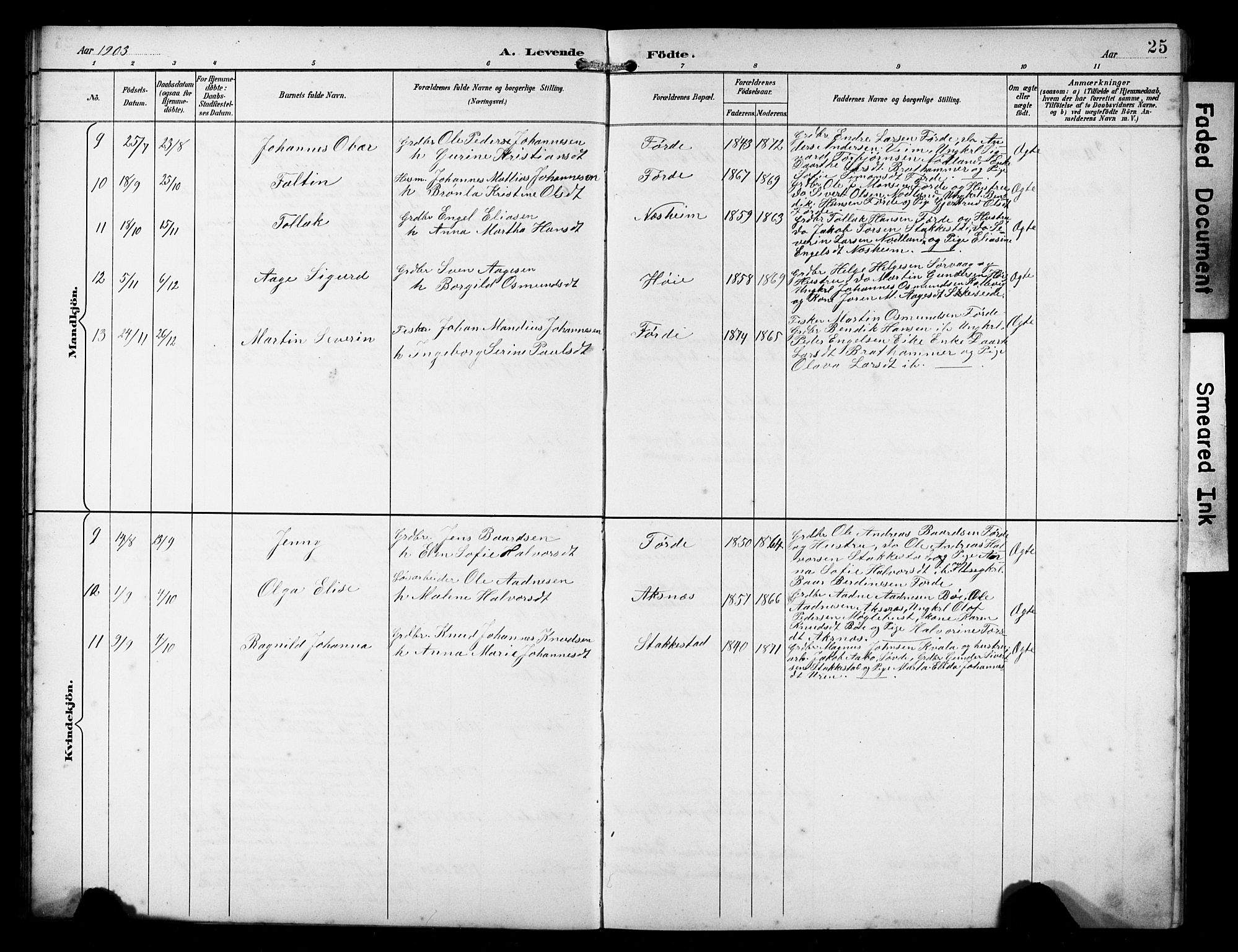 Avaldsnes sokneprestkontor, AV/SAST-A -101851/H/Ha/Hab/L0011: Parish register (copy) no. B 11, 1893-1929, p. 25