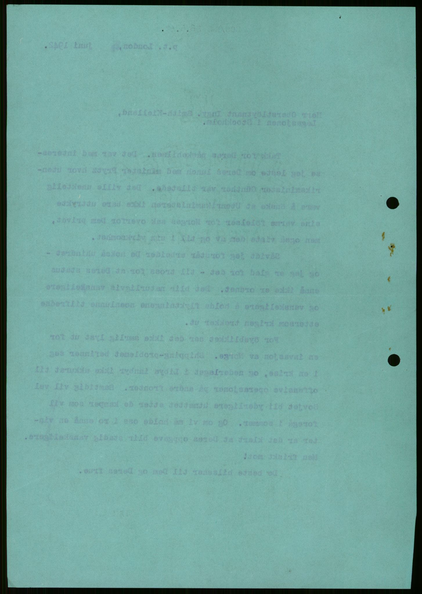 Lie, Trygve, RA/PA-1407/D/L0003: Blandet korrespondanse., 1940-1948, p. 748
