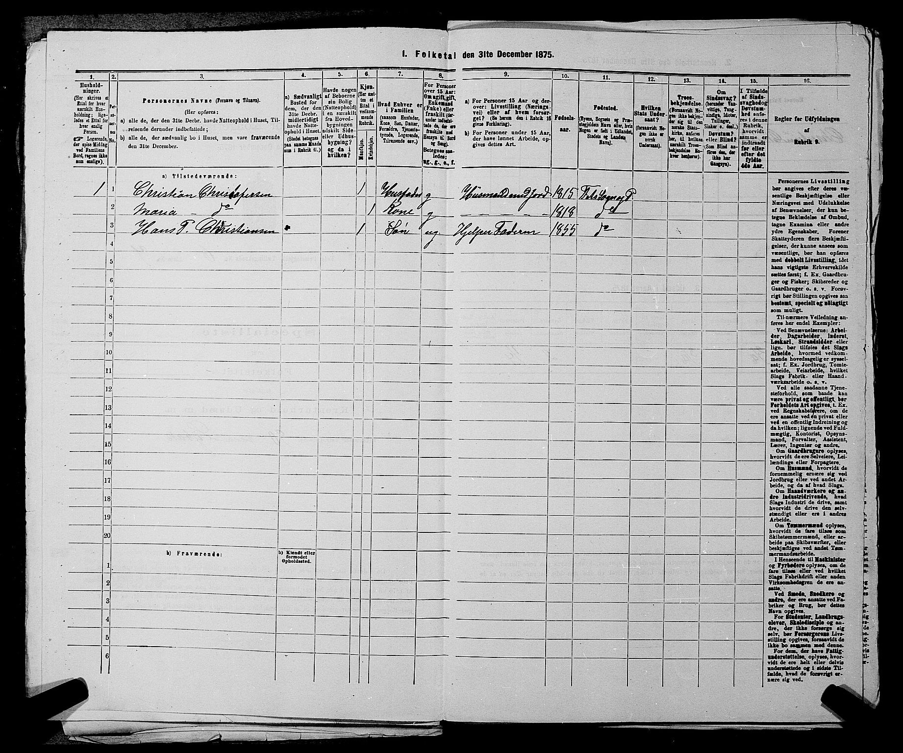 RA, 1875 census for 0227P Fet, 1875, p. 813