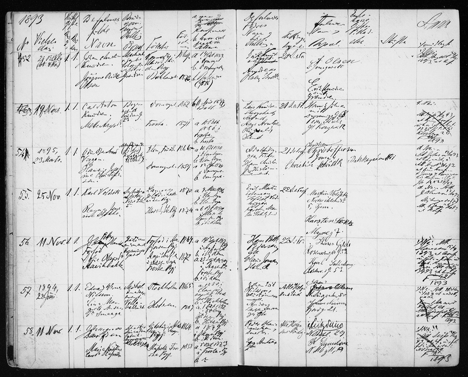 Ministerialprotokoller, klokkerbøker og fødselsregistre - Sør-Trøndelag, AV/SAT-A-1456/604/L0191: Parish register (official) no. 604A12, 1892-1900