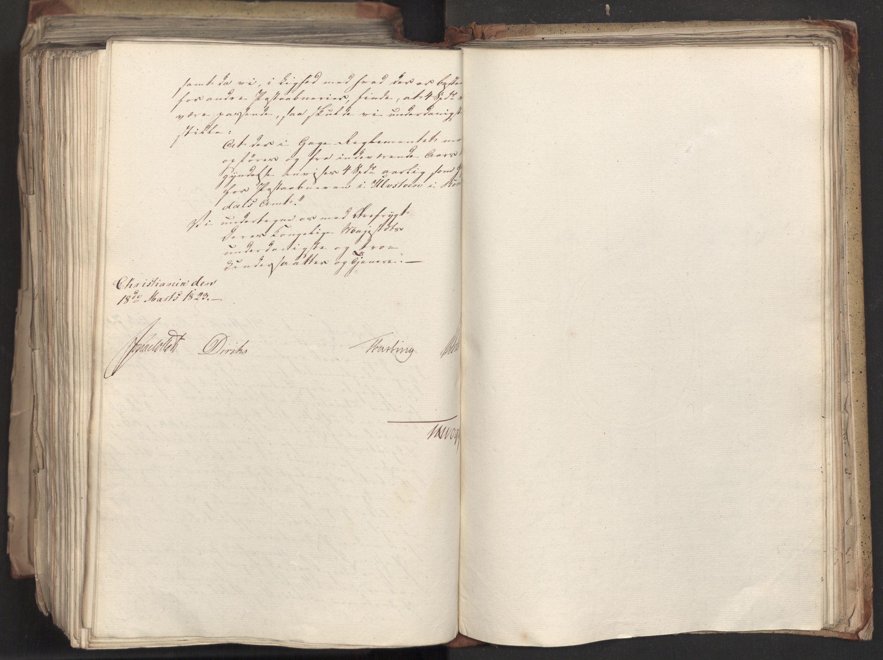 Statsrådsavdelingen i Stockholm, AV/RA-S-1003/D/Da/L0033: Regjeringsinnstillinger nr. 1-274, 1823, p. 587