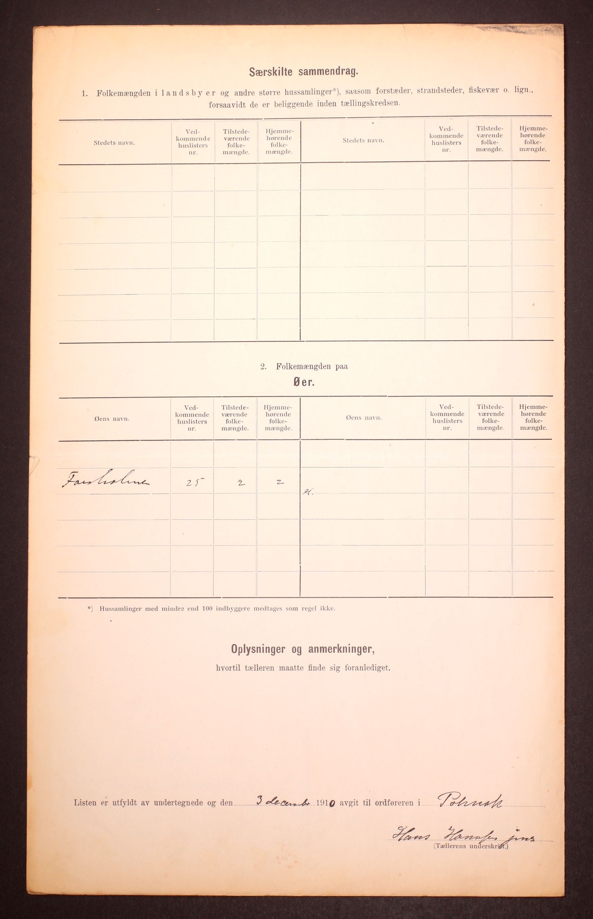 RA, 1910 census for Polmak, 1910, p. 9