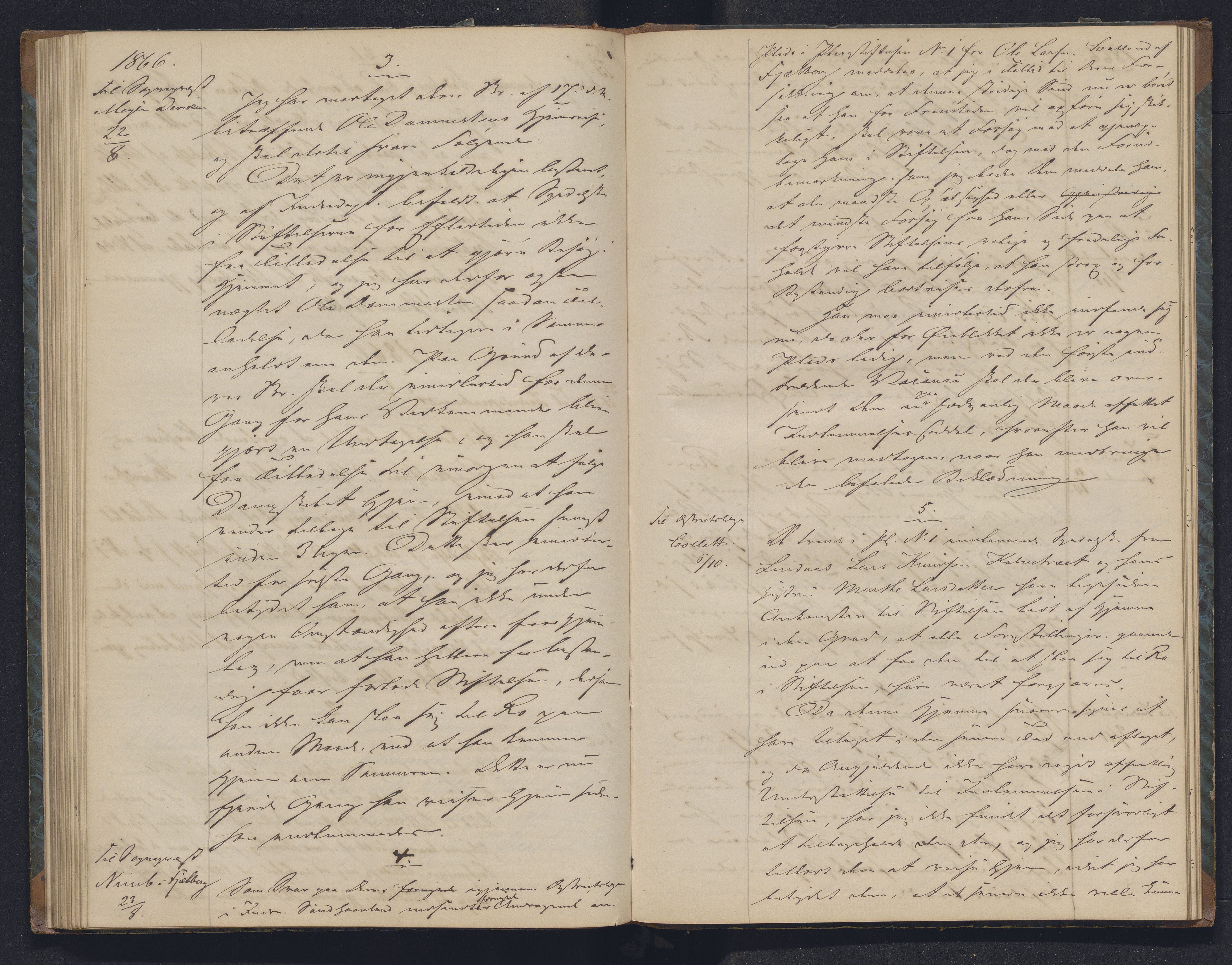 Lepraarkiver - Overlegen for den spedalske sykdom, AV/SAB-A-61001/B.b/L0006: Kopibok, 1860-1874
