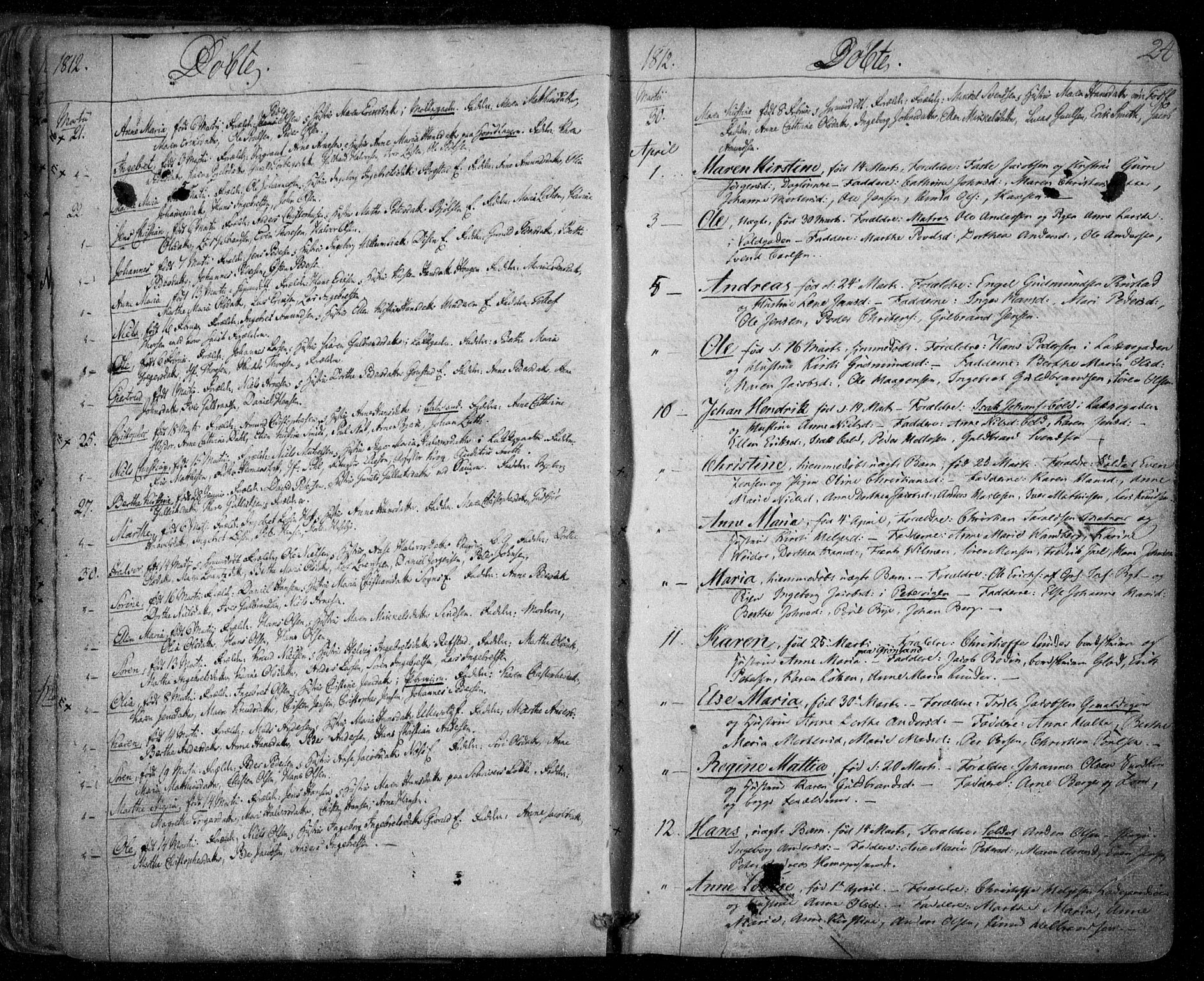 Aker prestekontor kirkebøker, SAO/A-10861/F/L0011: Parish register (official) no. 11, 1810-1819, p. 24