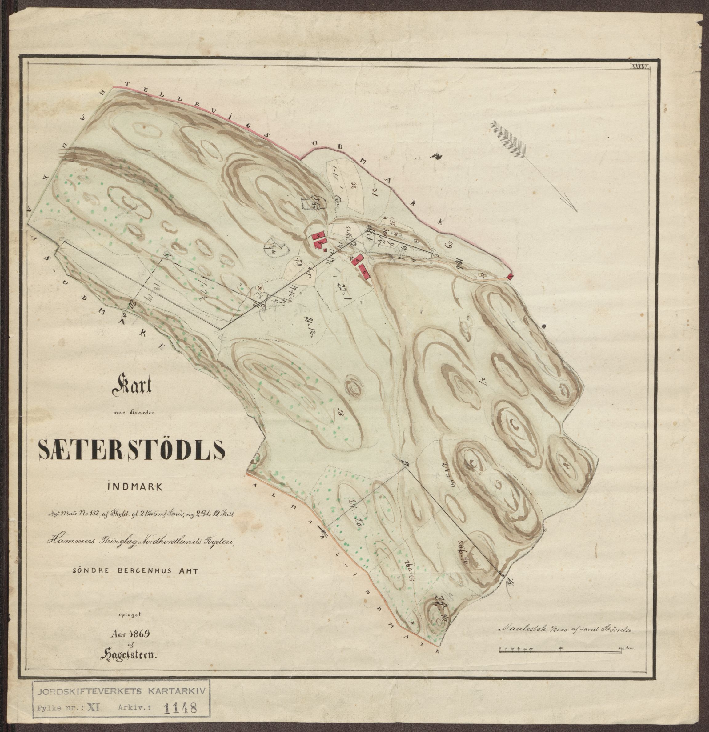 Jordskifteverkets kartarkiv, RA/S-3929/T, 1859-1988, p. 1295