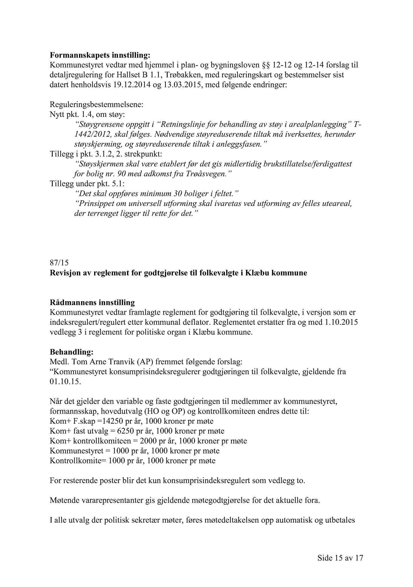 Klæbu Kommune, TRKO/KK/02-FS/L008: Formannsskapet - Møtedokumenter, 2015, p. 2392