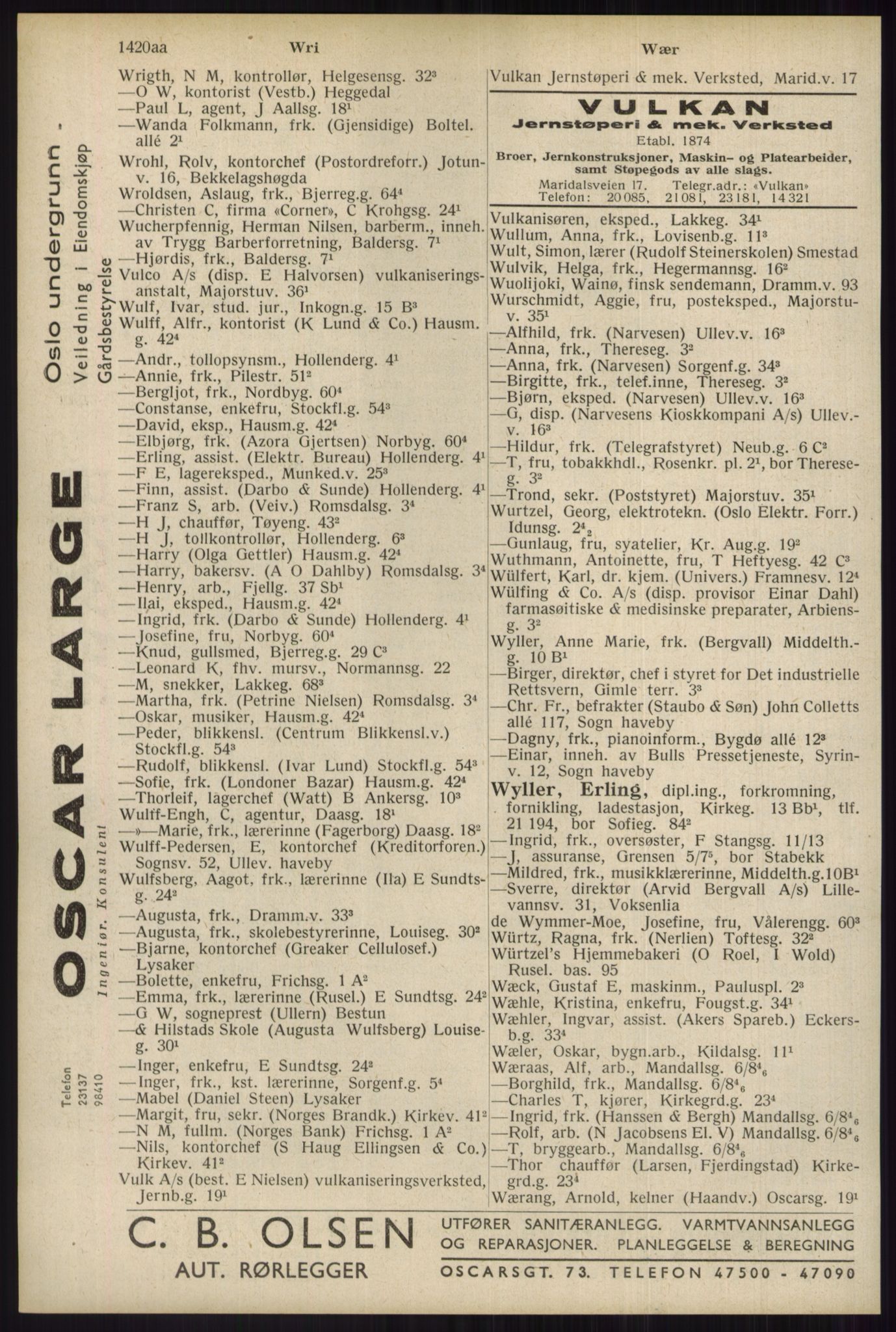 Kristiania/Oslo adressebok, PUBL/-, 1934, p. 1420