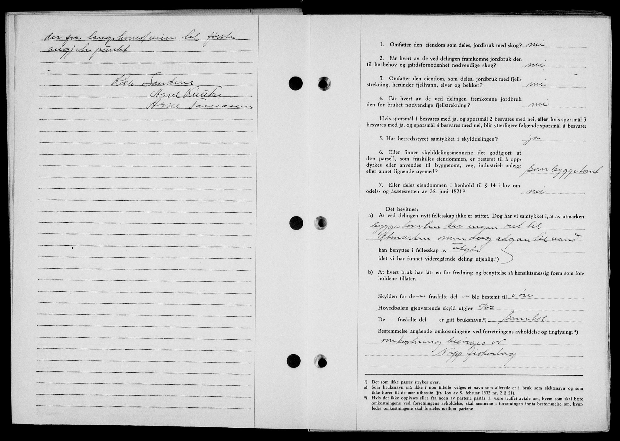 Lofoten sorenskriveri, SAT/A-0017/1/2/2C/L0022a: Mortgage book no. 22a, 1949-1950, Diary no: : 3146/1949