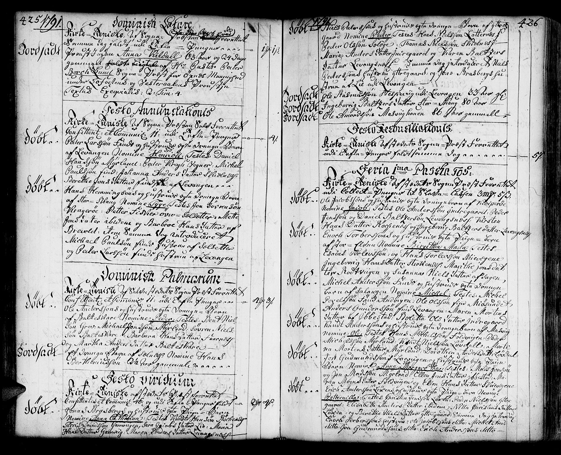 Ibestad sokneprestembete, AV/SATØ-S-0077/H/Ha/Haa/L0003kirke: Parish register (official) no. 3, 1776-1801, p. 425-426
