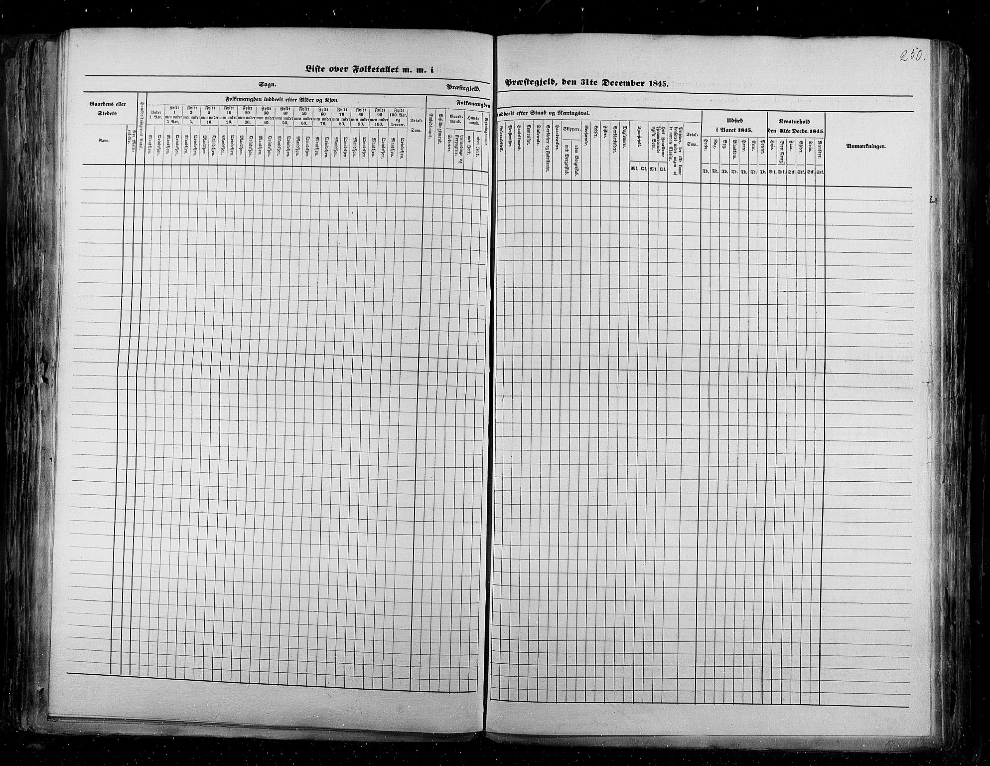 RA, Census 1845, vol. 2: Smålenenes amt og Akershus amt, 1845, p. 250