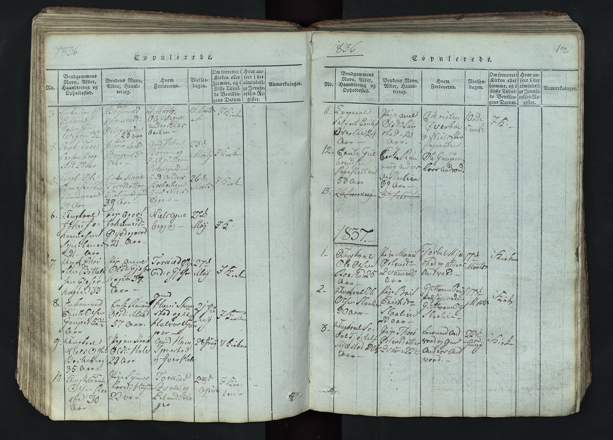 Lom prestekontor, SAH/PREST-070/L/L0002: Parish register (copy) no. 2, 1815-1844, p. 192