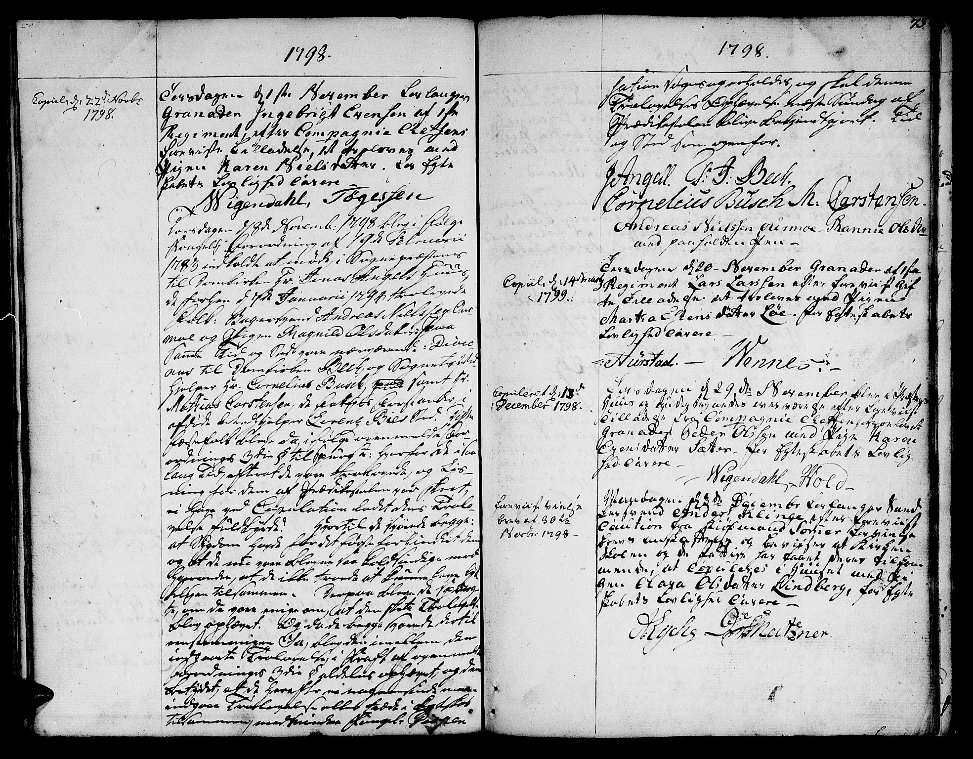 Ministerialprotokoller, klokkerbøker og fødselsregistre - Sør-Trøndelag, SAT/A-1456/601/L0041: Parish register (official) no. 601A09, 1784-1801, p. 73