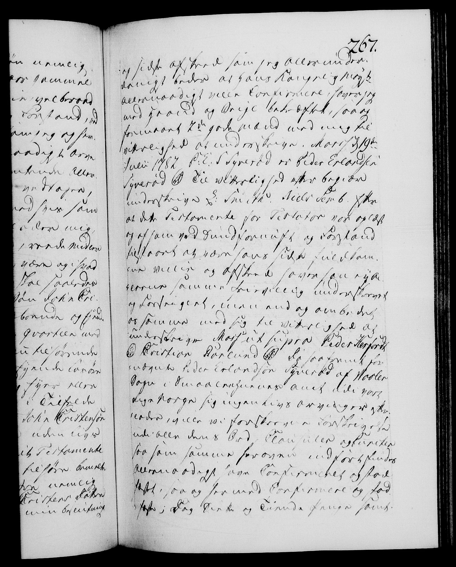 Danske Kanselli 1572-1799, AV/RA-EA-3023/F/Fc/Fca/Fcaa/L0049: Norske registre, 1782-1783, p. 267a