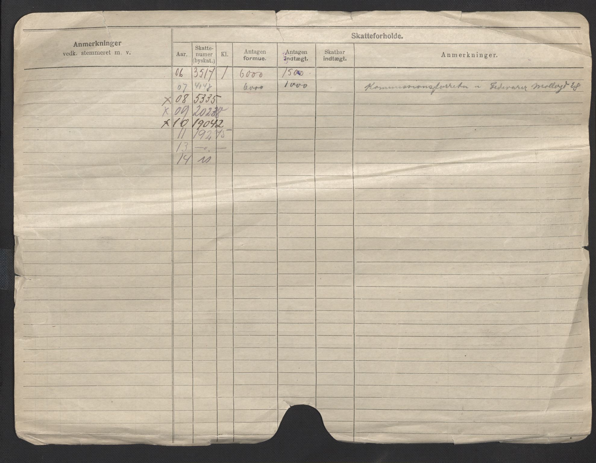 Oslo folkeregister, Registerkort, SAO/A-11715/F/Fa/Fac/L0011: Menn, 1906-1914, p. 1b