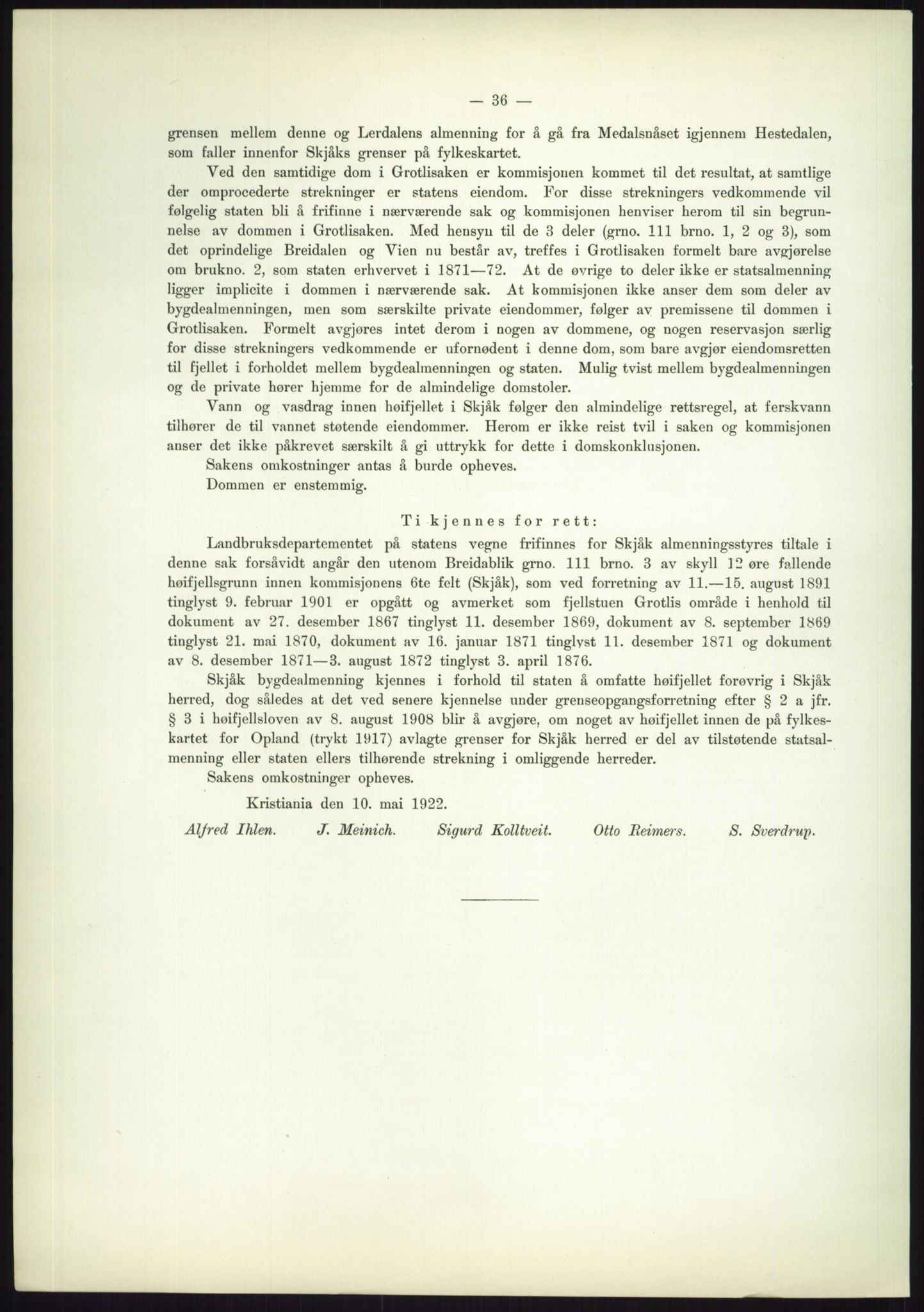 Høyfjellskommisjonen, AV/RA-S-1546/X/Xa/L0001: Nr. 1-33, 1909-1953, p. 2945