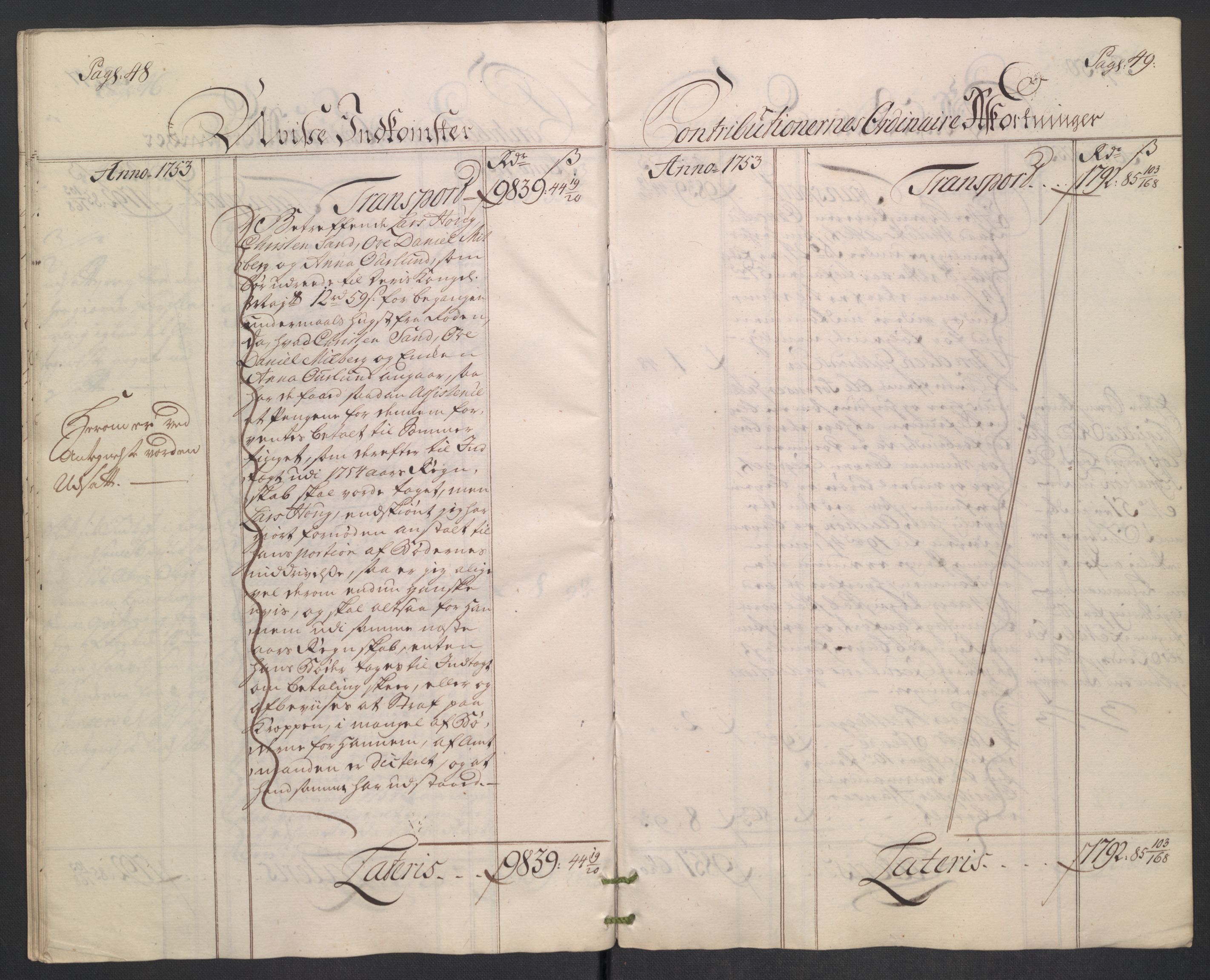 Rentekammeret inntil 1814, Reviderte regnskaper, Fogderegnskap, AV/RA-EA-4092/R18/L1349: Fogderegnskap Hadeland, Toten og Valdres, 1752-1753, p. 399