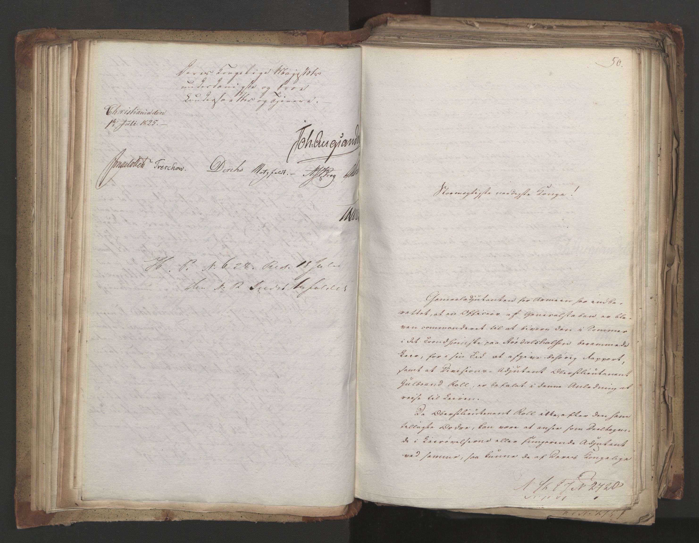 Statsrådsavdelingen i Stockholm, AV/RA-S-1003/D/Da/L0043: Regjeringsinnstillinger nr. 2706-2845, 1825, p. 92