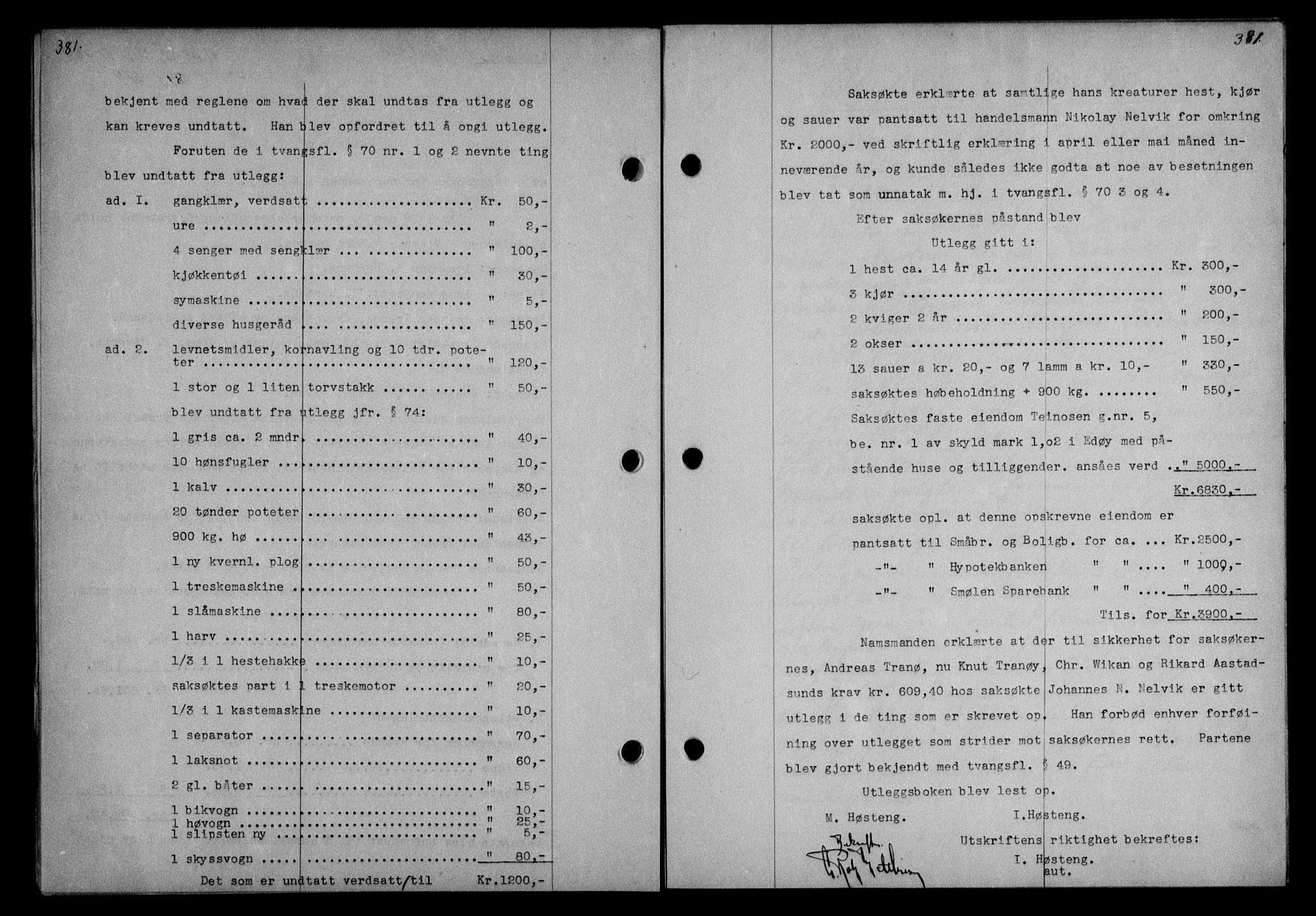 Nordmøre sorenskriveri, AV/SAT-A-4132/1/2/2Ca/L0070: Mortgage book no. 60, 1930-1930, Deed date: 13.10.1930