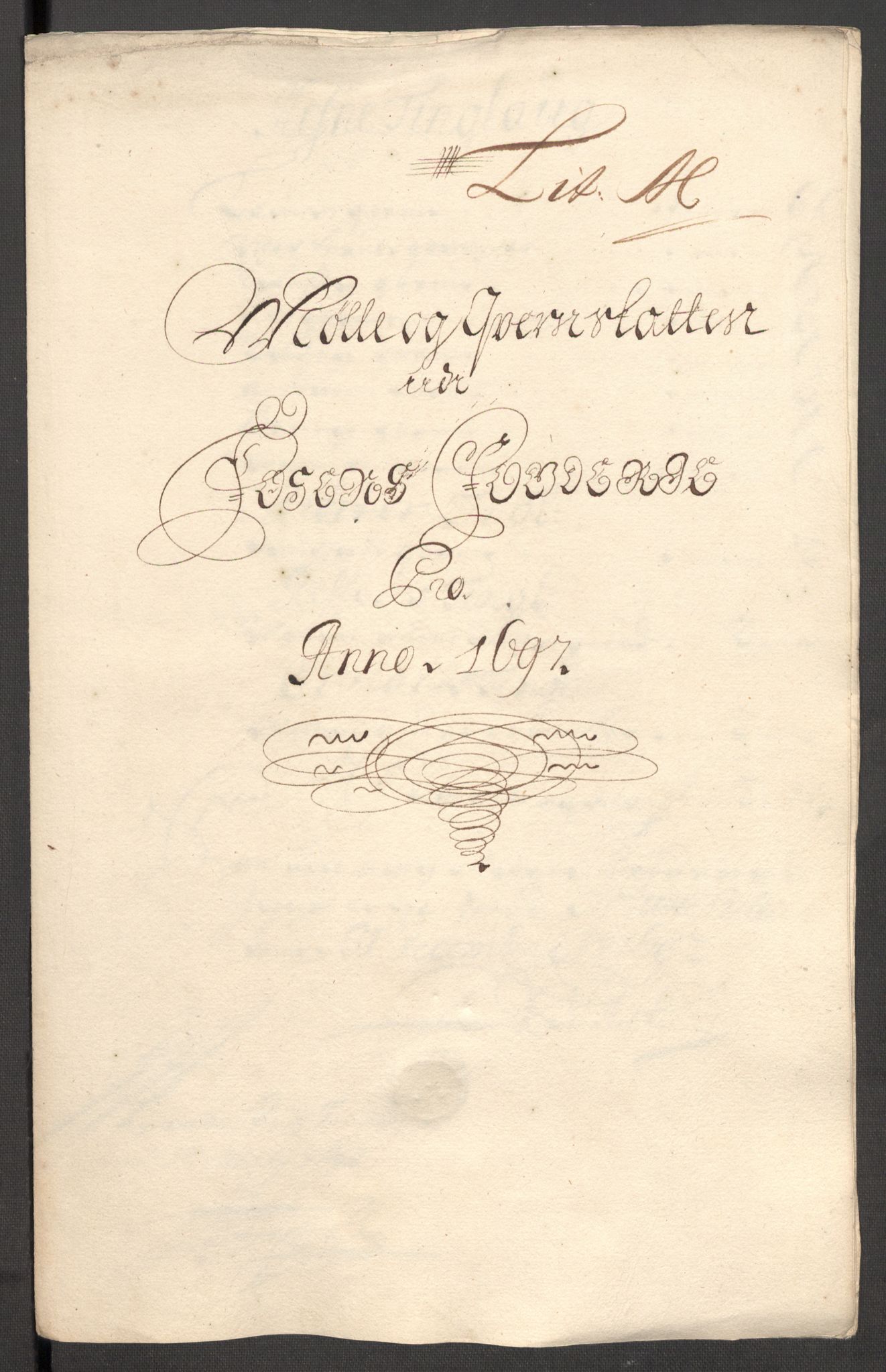 Rentekammeret inntil 1814, Reviderte regnskaper, Fogderegnskap, RA/EA-4092/R57/L3852: Fogderegnskap Fosen, 1697, p. 164