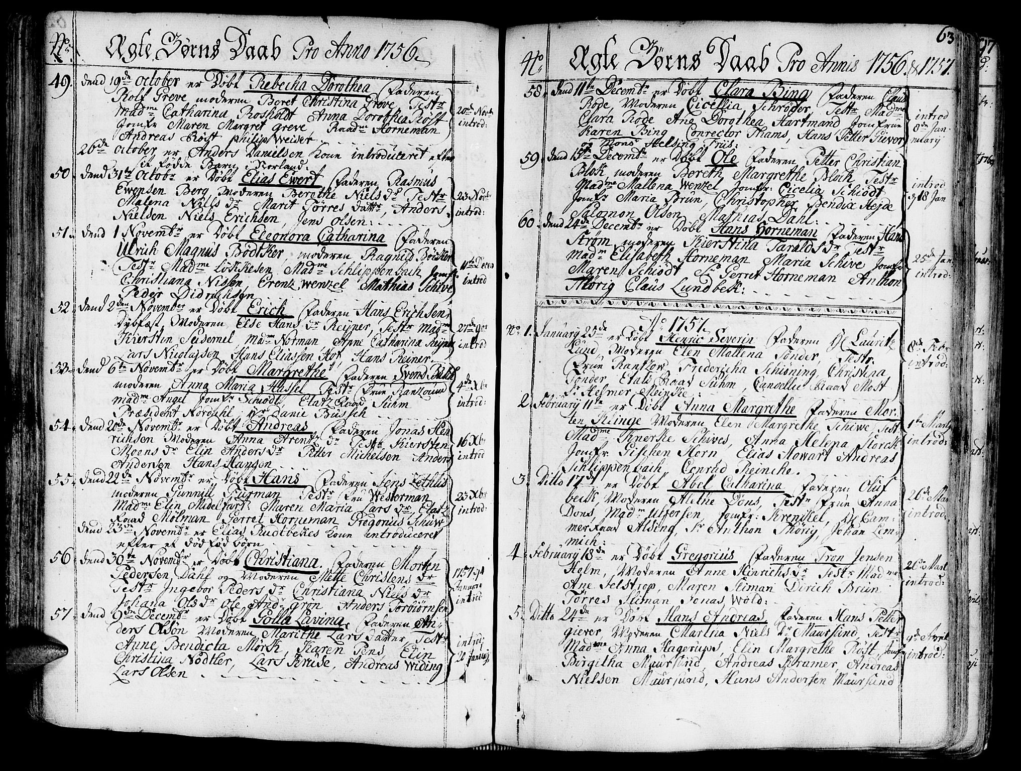 Ministerialprotokoller, klokkerbøker og fødselsregistre - Sør-Trøndelag, SAT/A-1456/602/L0103: Parish register (official) no. 602A01, 1732-1774, p. 63