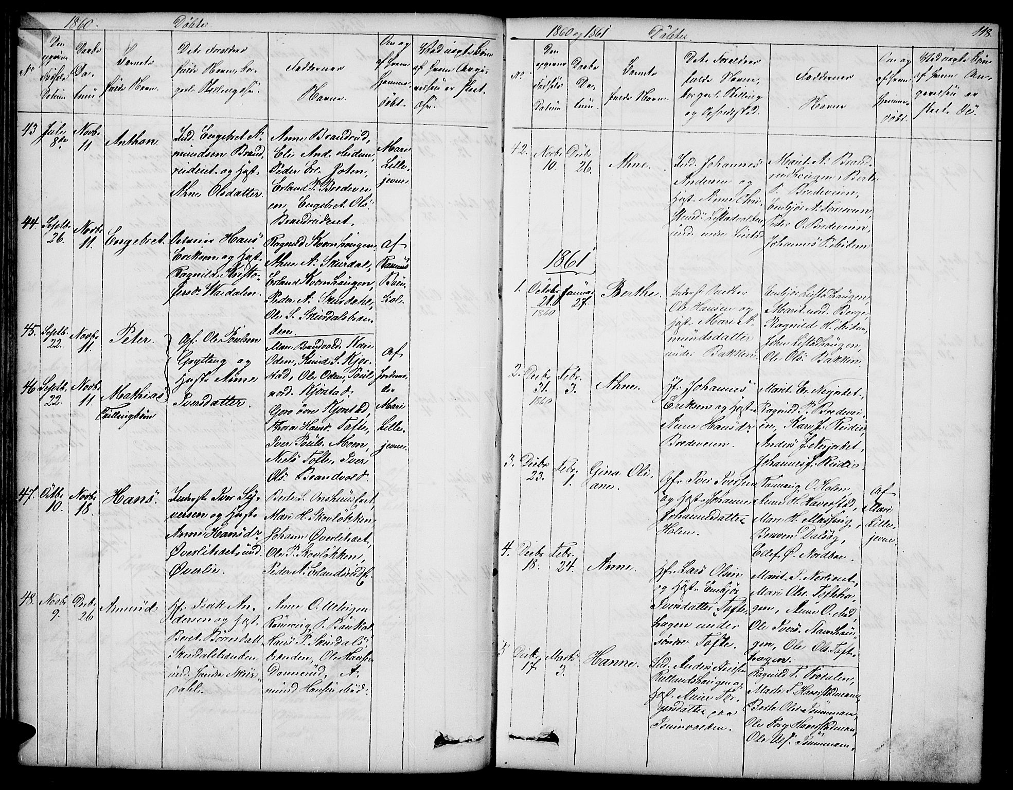 Sør-Fron prestekontor, SAH/PREST-010/H/Ha/Hab/L0001: Parish register (copy) no. 1, 1844-1863, p. 118