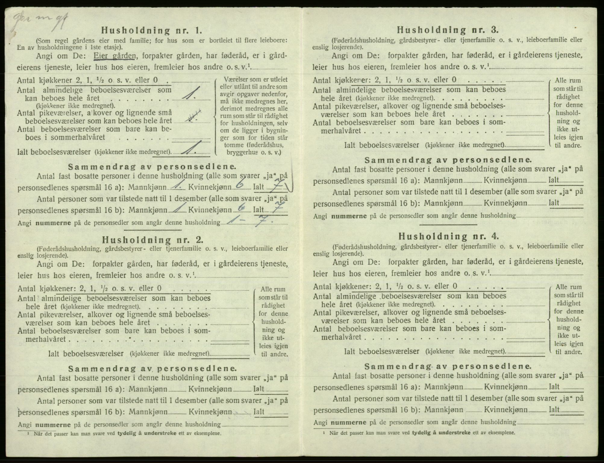 SAB, 1920 census for Samnanger, 1920, p. 505