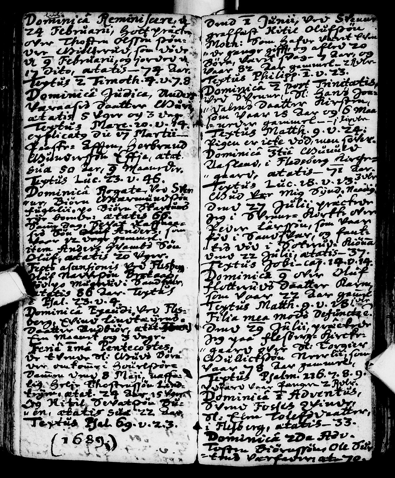 Flesberg kirkebøker, AV/SAKO-A-18/F/Fa/L0001: Parish register (official) no. I 1, 1688-1725