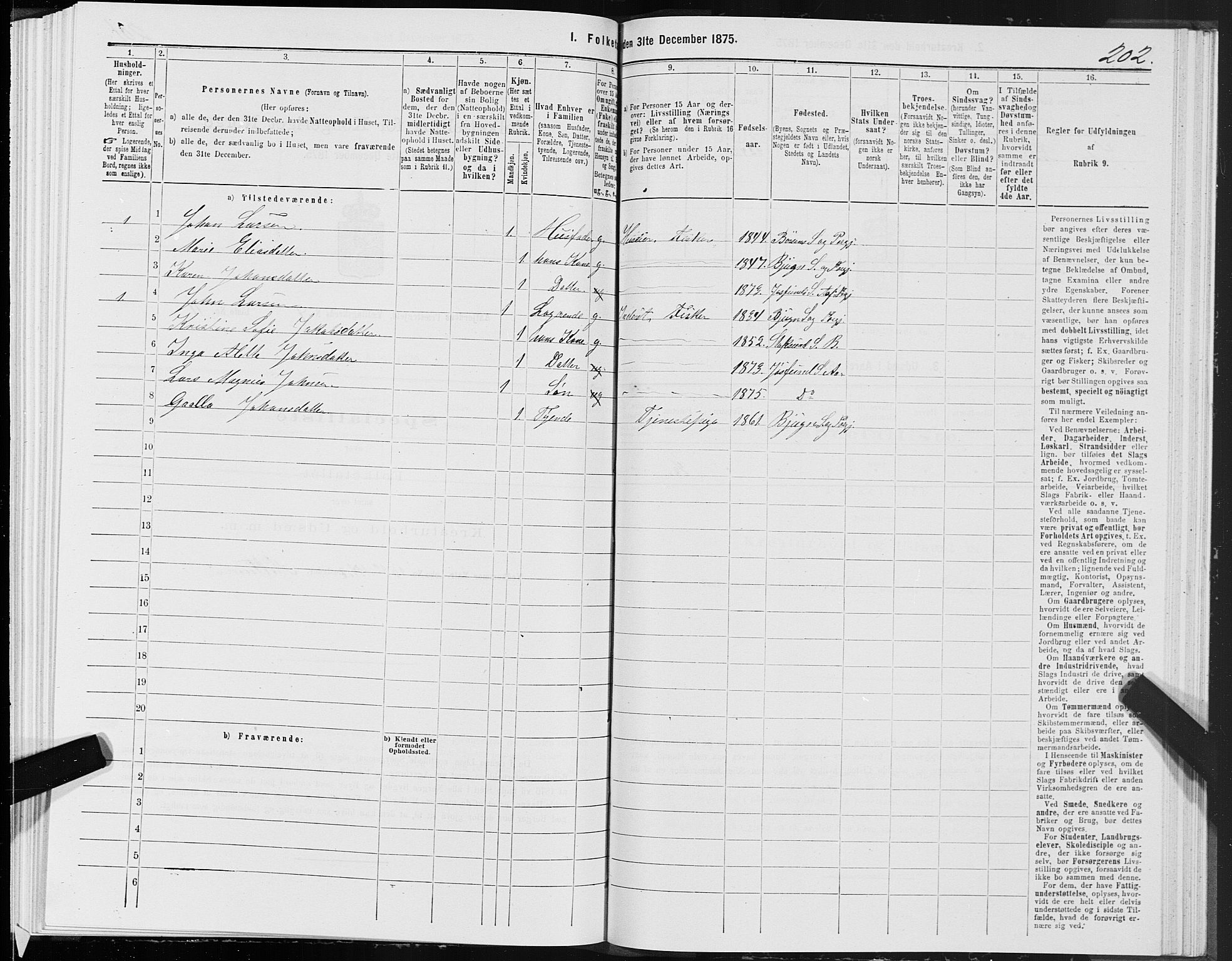 SAT, 1875 census for 1630P Aafjorden, 1875, p. 3202