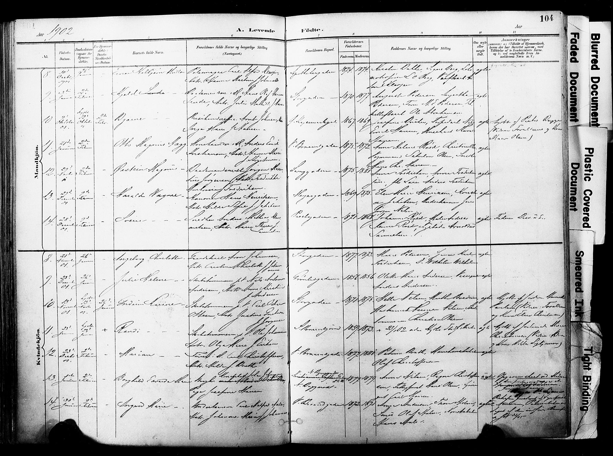 Horten kirkebøker, SAKO/A-348/F/Fa/L0005: Parish register (official) no. 5, 1896-1904, p. 104