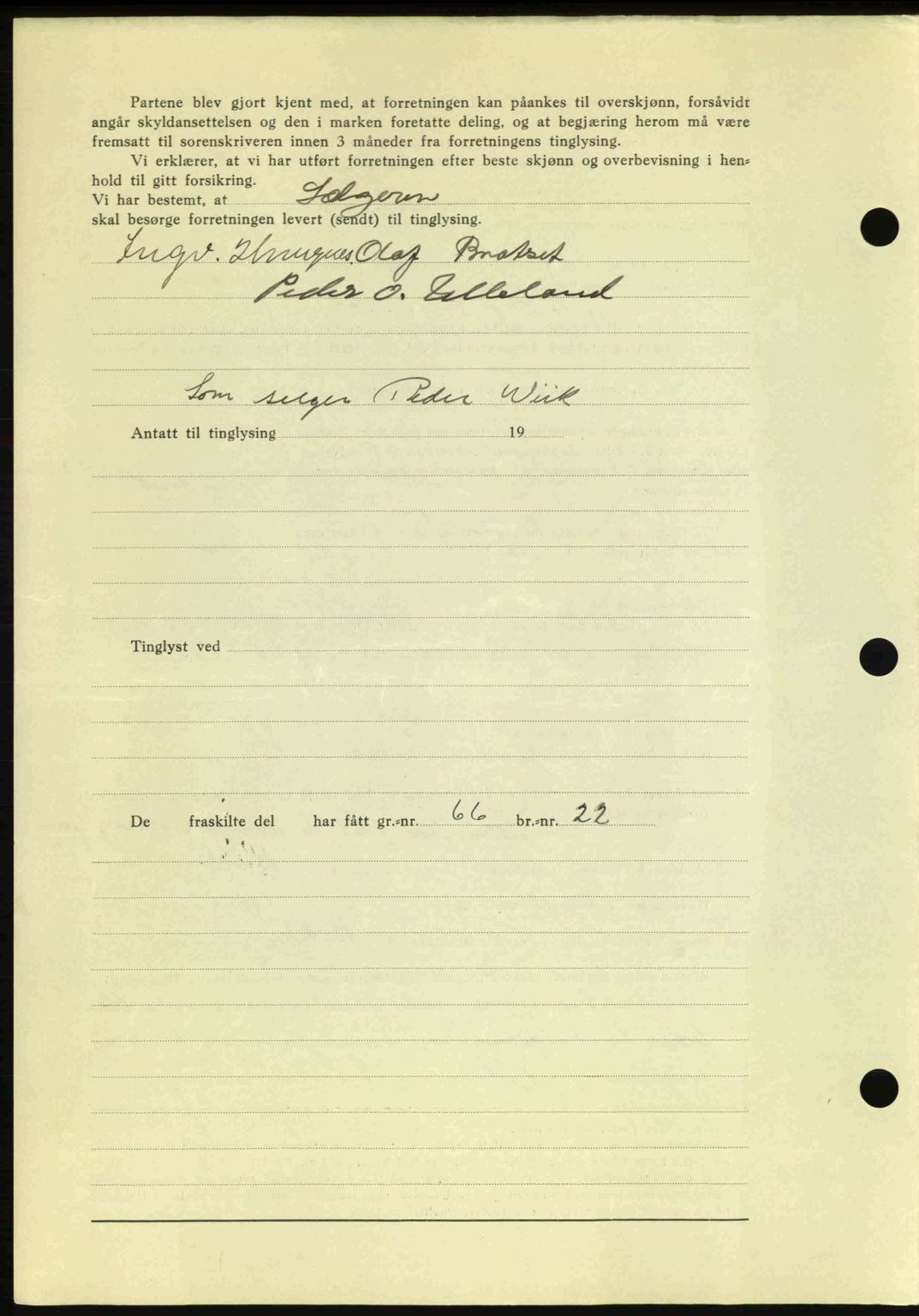 Romsdal sorenskriveri, AV/SAT-A-4149/1/2/2C: Mortgage book no. A11, 1941-1942, Diary no: : 2244/1941