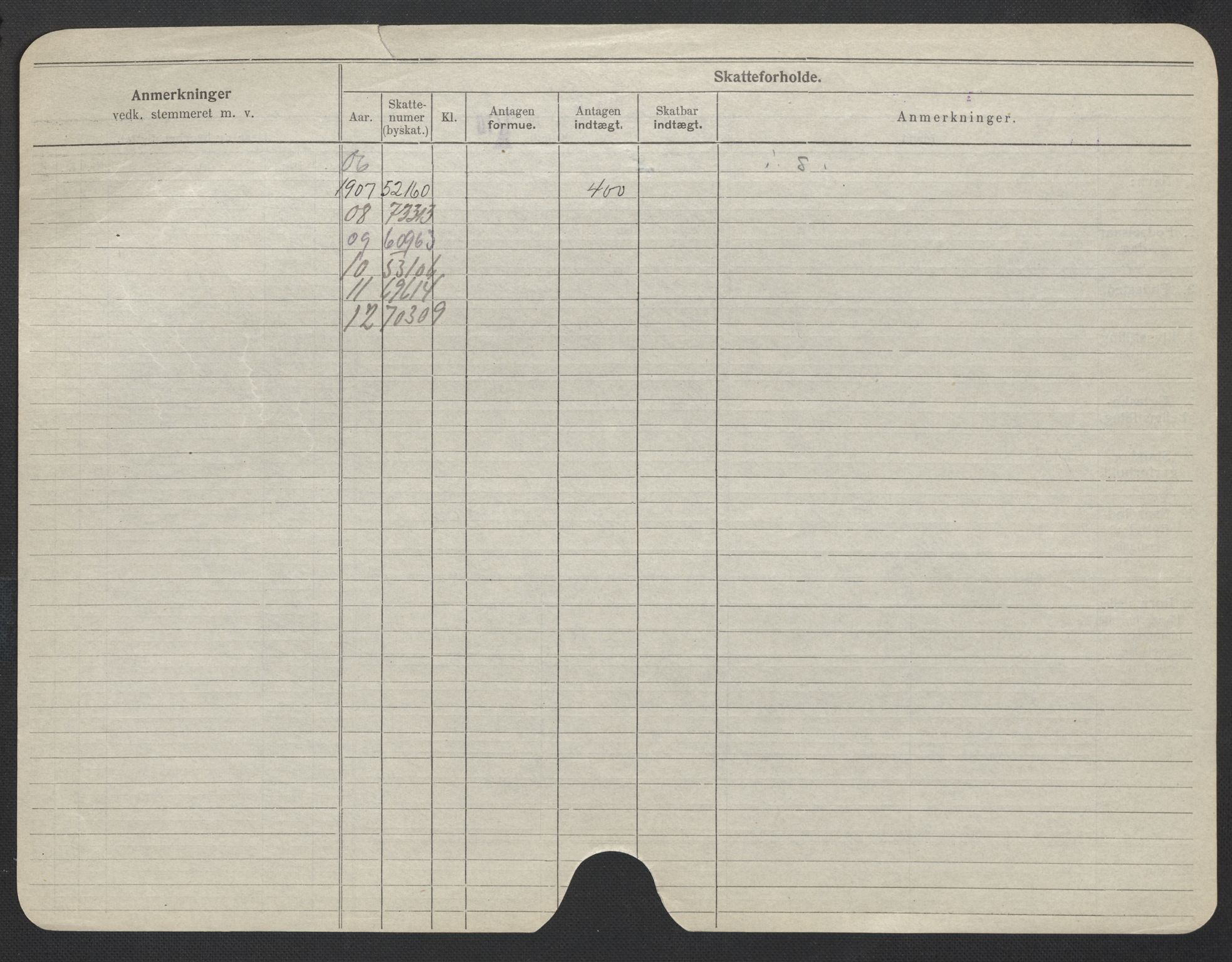 Oslo folkeregister, Registerkort, AV/SAO-A-11715/F/Fa/Fac/L0023: Kvinner, 1906-1914, p. 325b