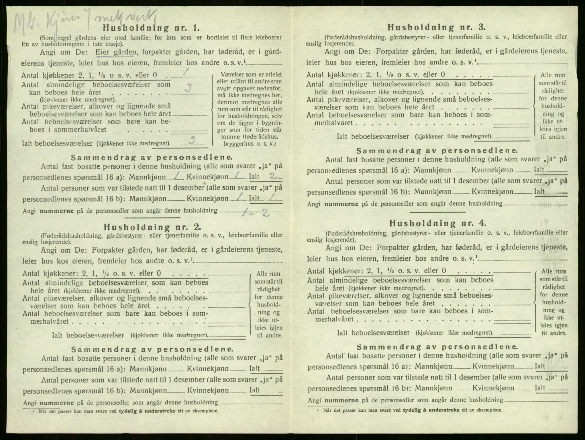 SAKO, 1920 census for Sandeherred, 1920, p. 630