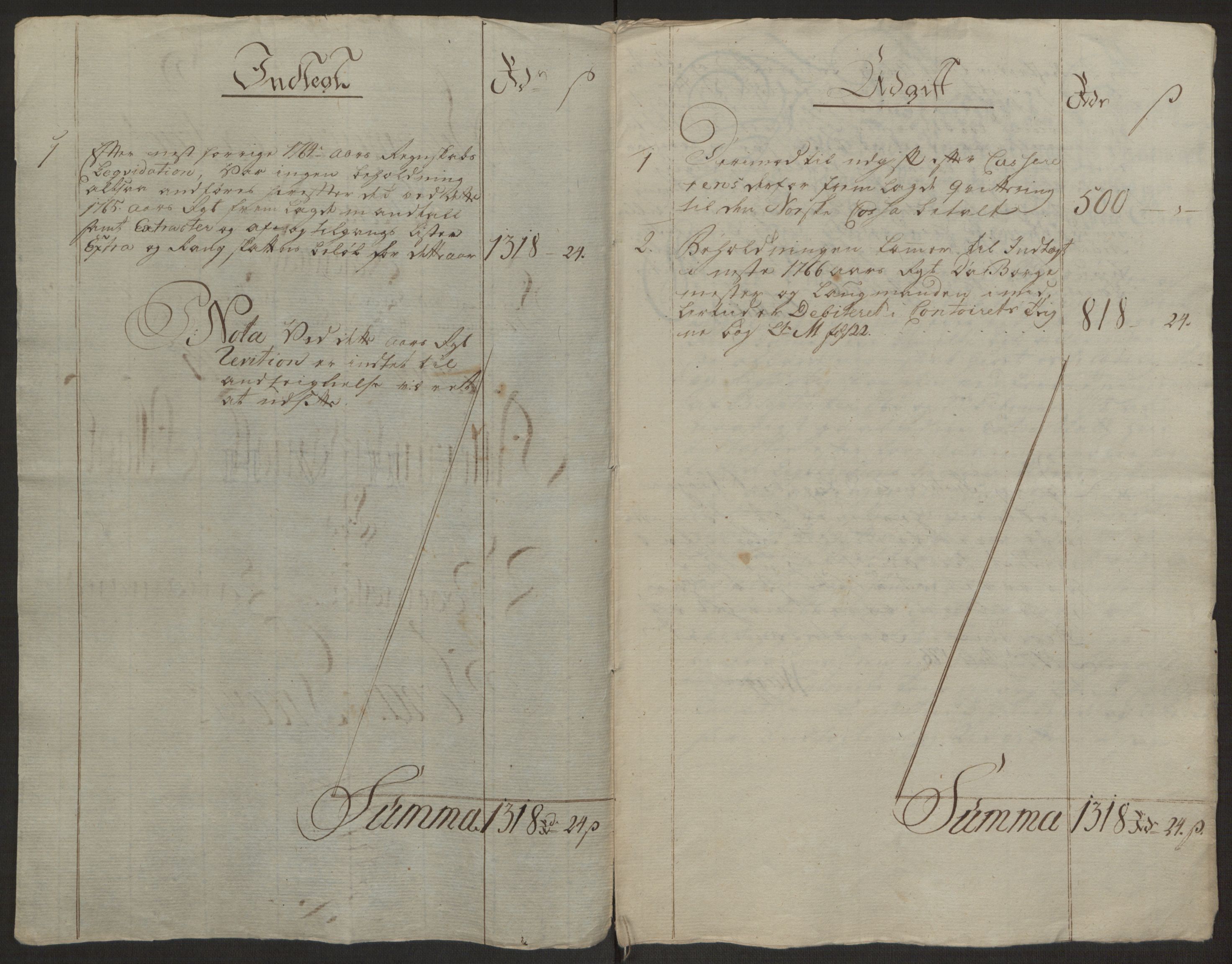 Rentekammeret inntil 1814, Reviderte regnskaper, Byregnskaper, RA/EA-4066/R/Rj/L0198/0001: [J4] Kontribusjonsregnskap / Ekstraskatt, 1762-1768, p. 321