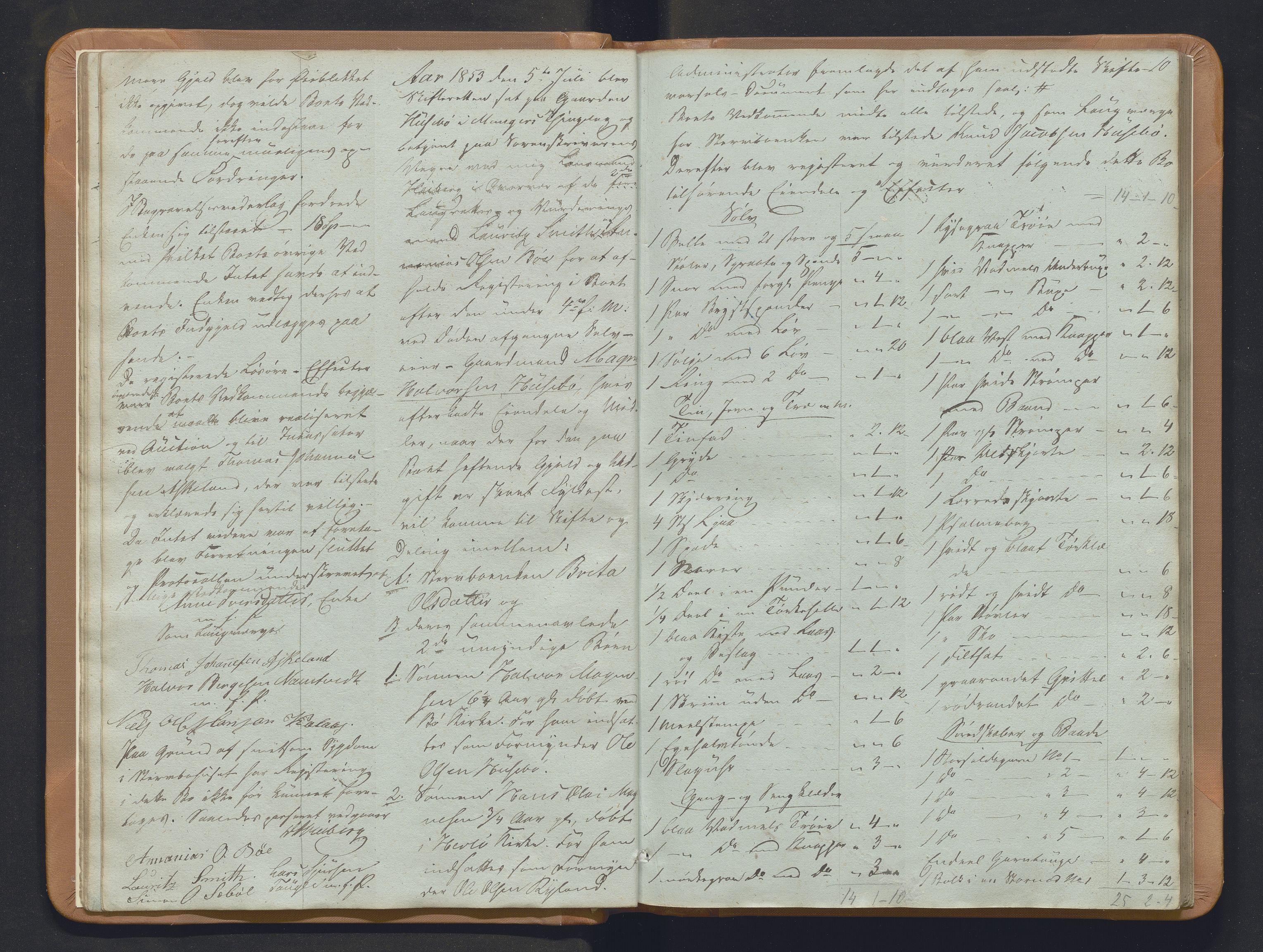 Nordhordland sorenskrivar, SAB/A-2901/1/H/Hb/L0018: Registreringsprotokollar, 1853-1856, p. 10