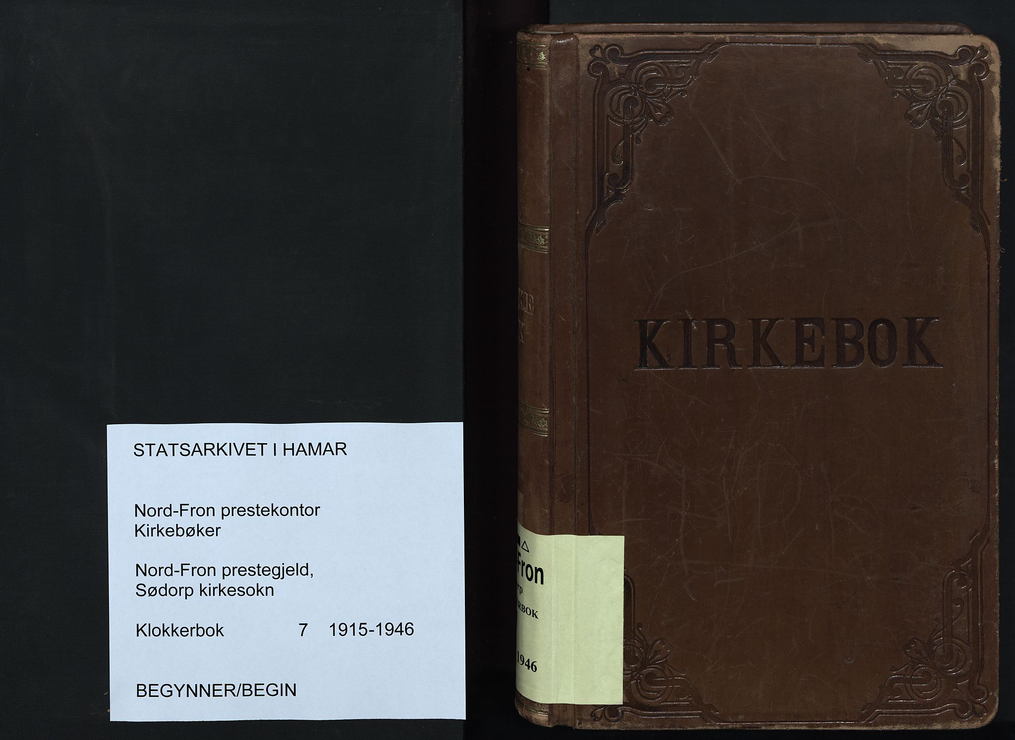 Nord-Fron prestekontor, SAH/PREST-080/H/Ha/Hab/L0007: Parish register (copy) no. 7, 1915-1946