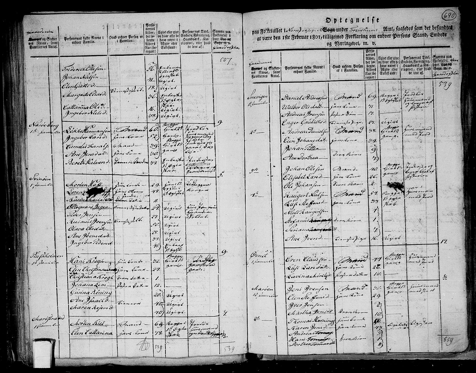 RA, 1801 census for 1751P Nærøy, 1801, p. 689b-690a