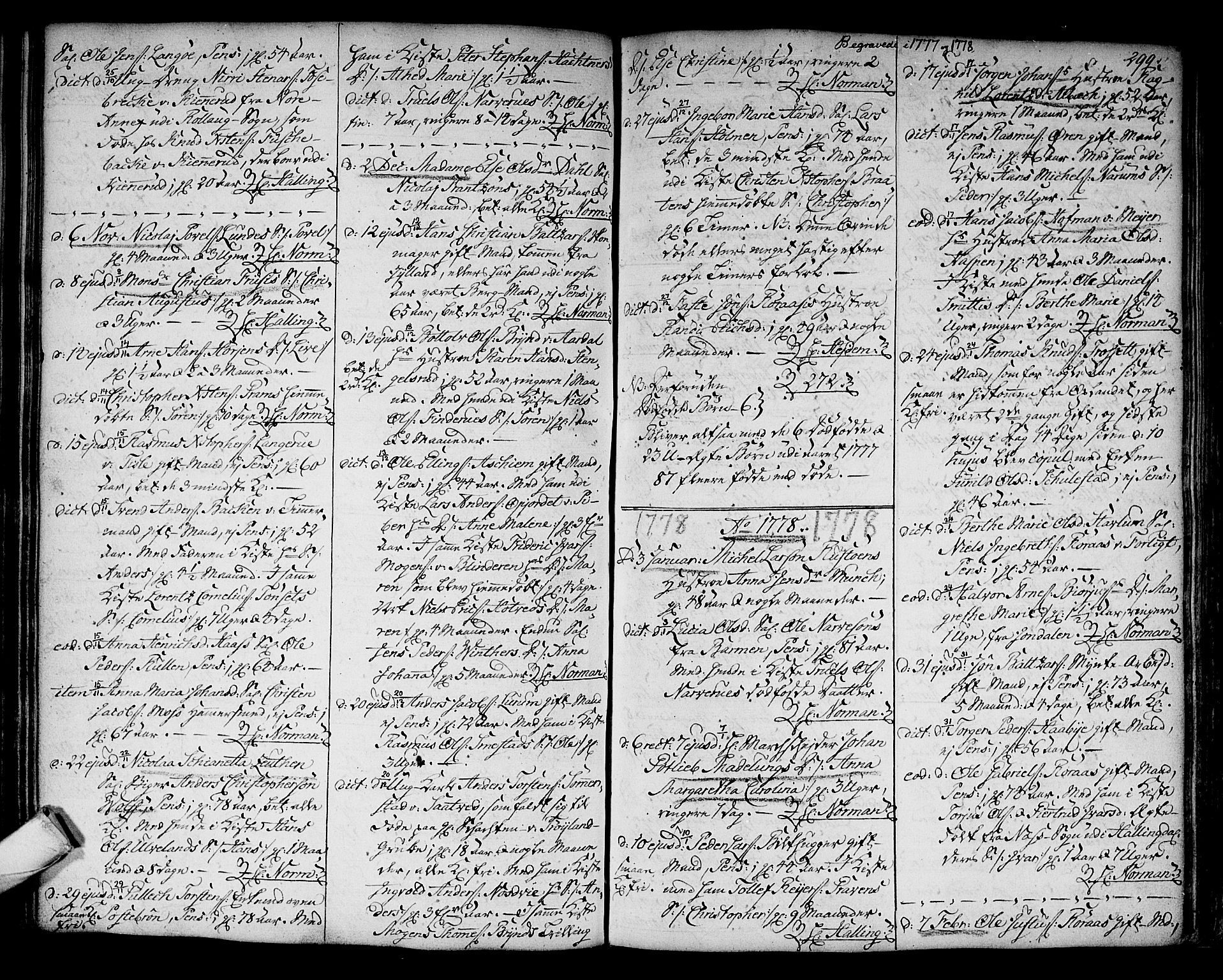 Kongsberg kirkebøker, SAKO/A-22/F/Fa/L0005: Parish register (official) no. I 5, 1769-1782, p. 299